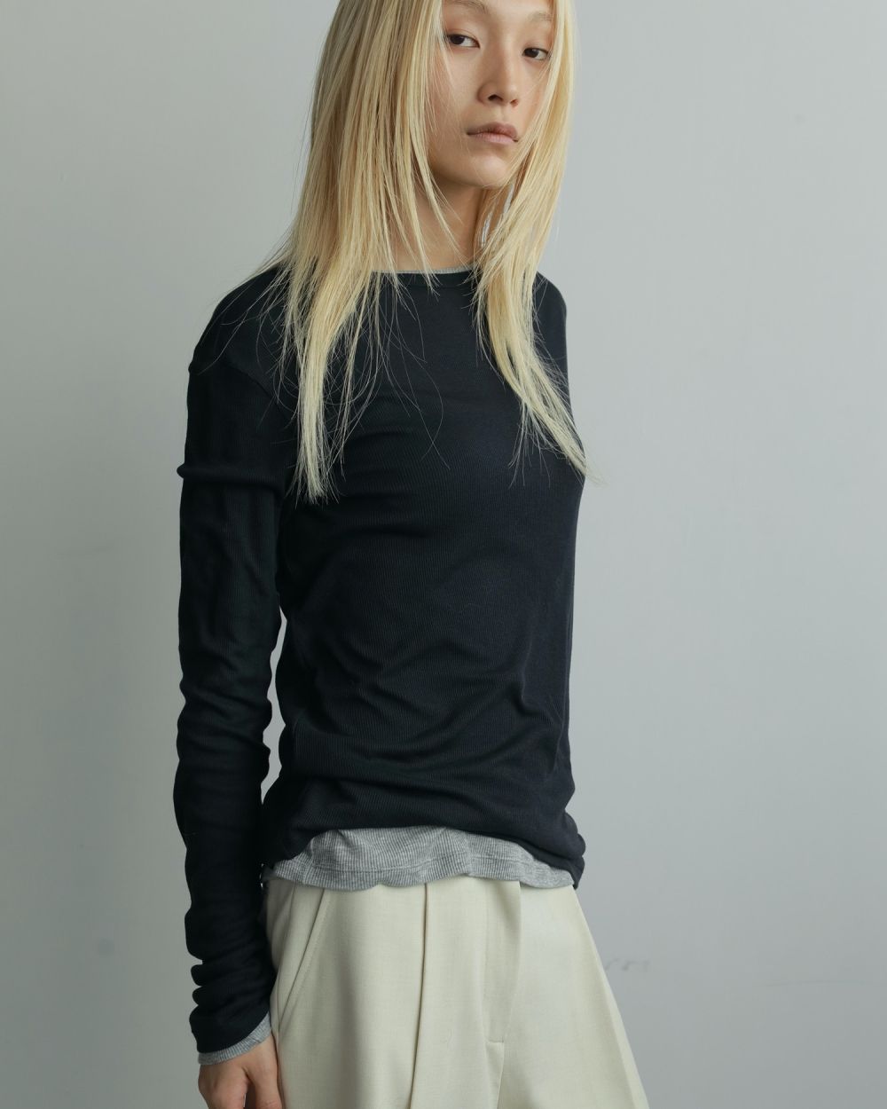 Layered Sheer Long T-shirts Layered Sheer Long T-shirts,レイヤードシアーロングTシャツ,62520617,ロンT,トップス,透け感,レイヤード,カットソー,Tシャツ,ànuke,アンヌーク,lifes,ライフズ,25aw