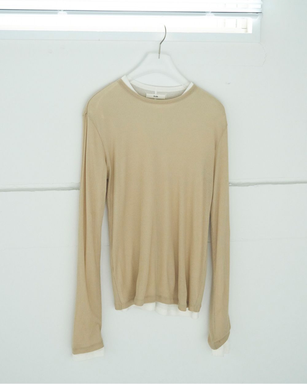 Layered Sheer Long T-shirts Layered Sheer Long T-shirts,レイヤードシアーロングTシャツ,62520617,ロンT,トップス,透け感,レイヤード,カットソー,Tシャツ,ànuke,アンヌーク,lifes,ライフズ,25aw