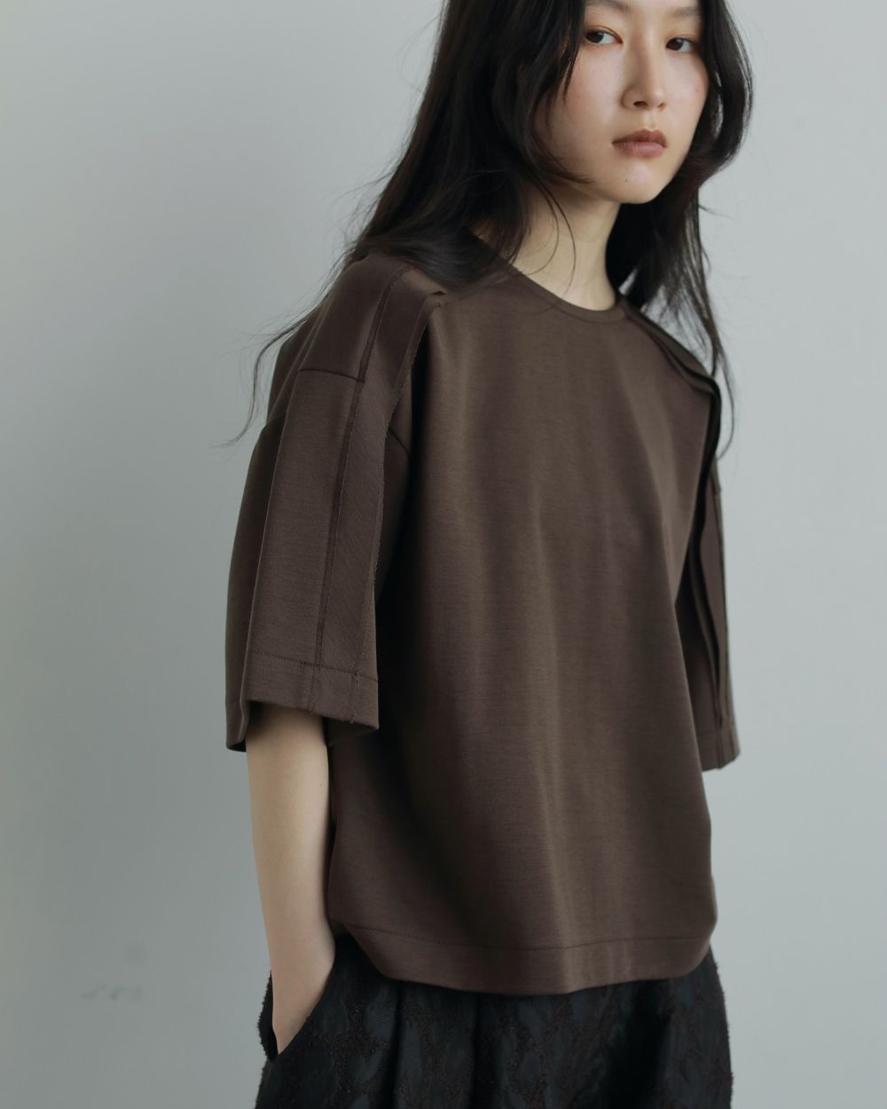 Shoulder Layered Tops Shoulder Layered Tops,ショルダー レイヤード トップス,62520626,トップス,Tシャツ,カットソー,ブラウス,ànuke,アンヌーク,lifes,ライフズ,25aw