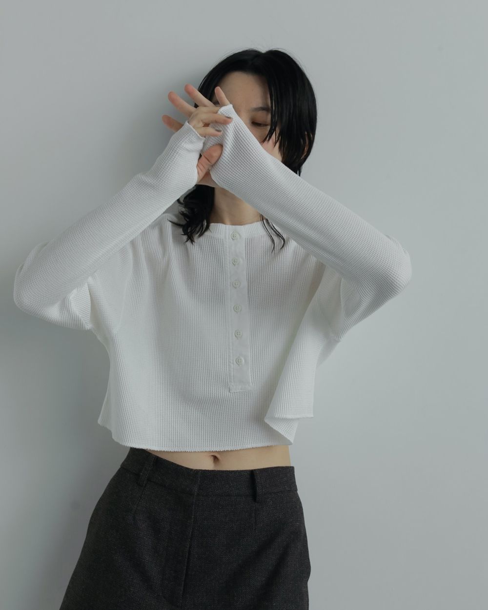 アンヌーク　anuke Waffle Henley Tops トップス ànuke online store（アンヌーク） / Waffle Henley TopsWaffle