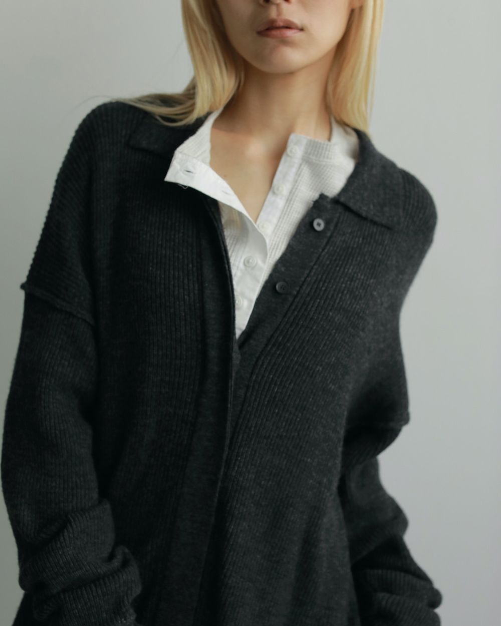 anuke Waffle Henley Tops アンヌーク anuke / アンヌーク Waffle Henley Tops☆ 25秋冬予約 62520628
