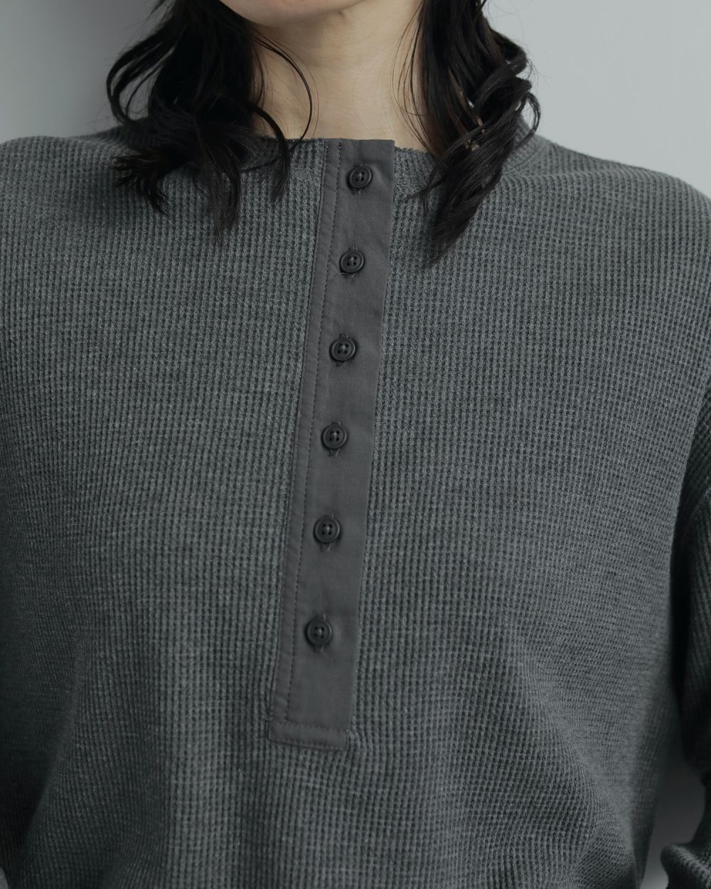 ànuke online store（アンヌーク） / Waffle Henley TopsWaffle