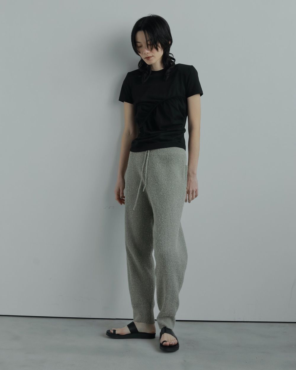 Curlyarn Knit Pants Curlyarn Knit Pants,カーリーヤーン ニット パンツ,62520703,ボトム,パンツ,レザー,ニットパンツ,ànuke,アンヌーク,lifes,ライフズ,25aw