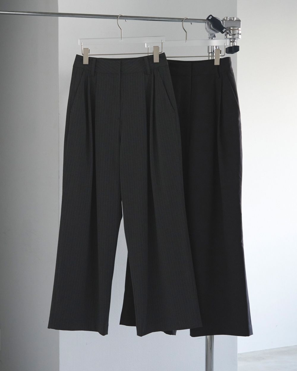 Heather Stretch Pants Heather Stretch Pants,ヘザーストレッチパンツ,62520706,ボトム,パンツ,ストレッチパンツ,ワイドパンツ,ànuke,アンヌーク,lifes,ライフズ,25aw