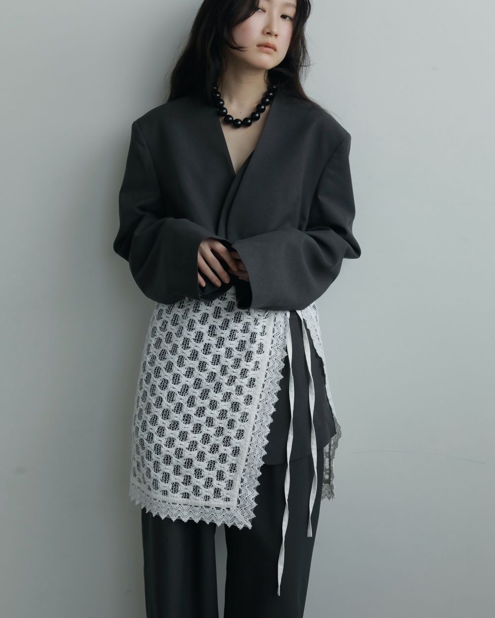 Heather Stretch Pants Heather Stretch Pants,ヘザーストレッチパンツ,62520706,ボトム,パンツ,ストレッチパンツ,ワイドパンツ,ànuke,アンヌーク,lifes,ライフズ,25aw