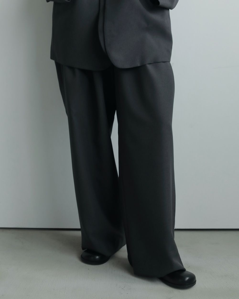 Heather Stretch Pants Heather Stretch Pants,ヘザーストレッチパンツ,62520706,ボトム,パンツ,ストレッチパンツ,ワイドパンツ,ànuke,アンヌーク,lifes,ライフズ,25aw