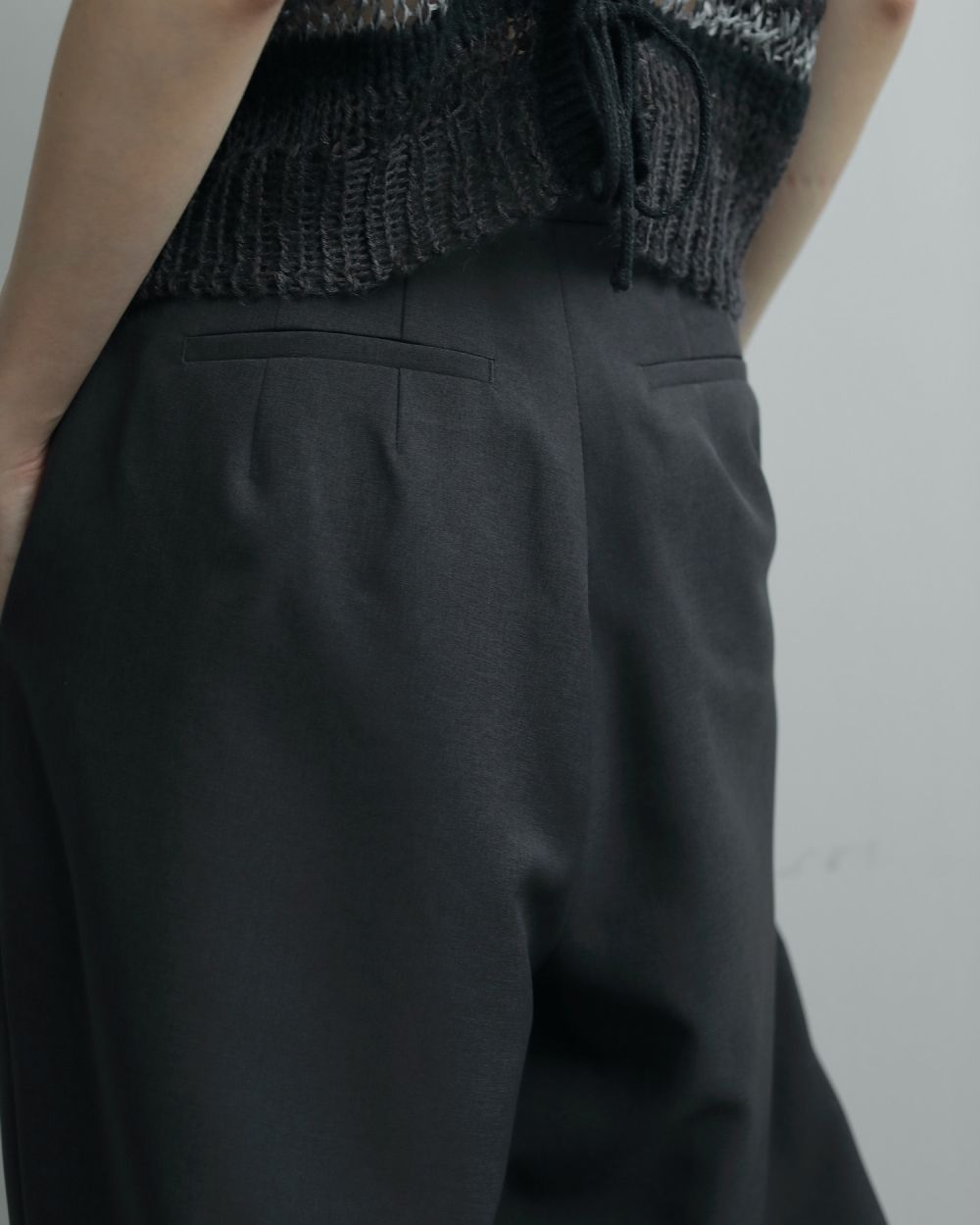 Heather Stretch Pants Heather Stretch Pants,ヘザーストレッチパンツ,62520706,ボトム,パンツ,ストレッチパンツ,ワイドパンツ,ànuke,アンヌーク,lifes,ライフズ,25aw