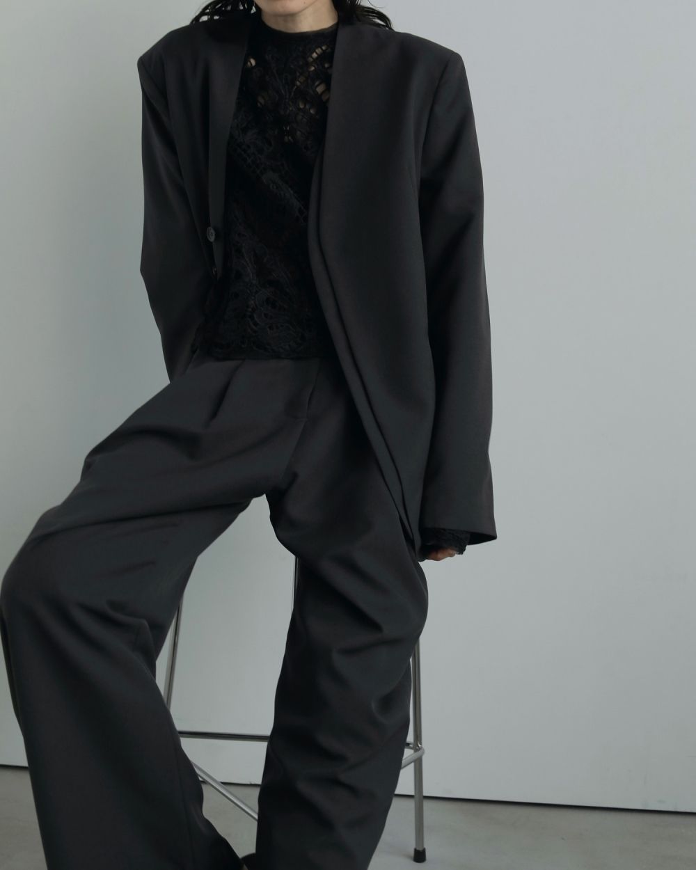 Heather Stretch Pants Heather Stretch Pants,ヘザーストレッチパンツ,62520706,ボトム,パンツ,ストレッチパンツ,ワイドパンツ,ànuke,アンヌーク,lifes,ライフズ,25aw