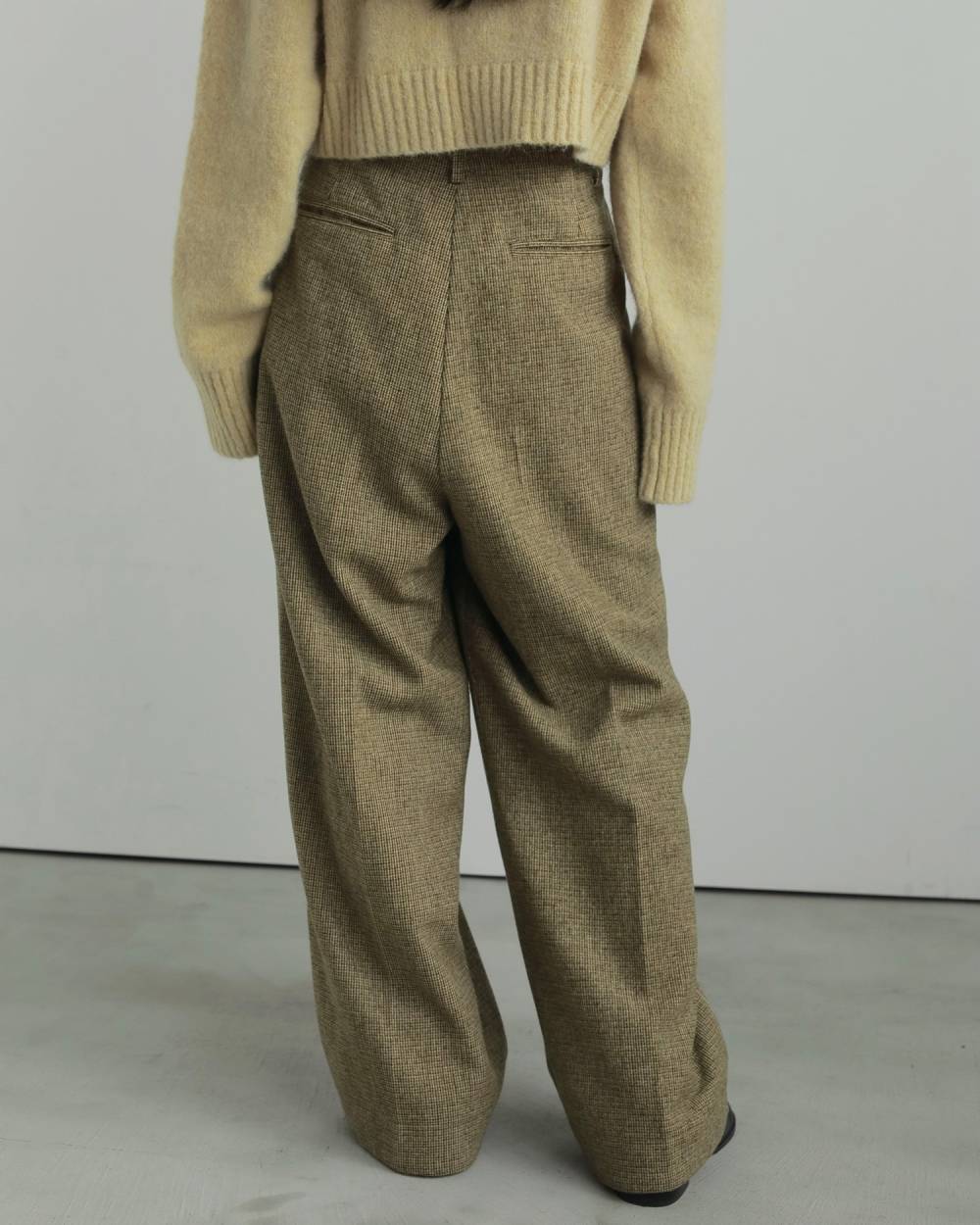 Check Tuck Pants Check Tuck Pants,チェック タックパンツ,62520707,ボトム,パンツ,タックパンツ,チェック,柄,ànuke,アンヌーク,lifes,ライフズ,25aw