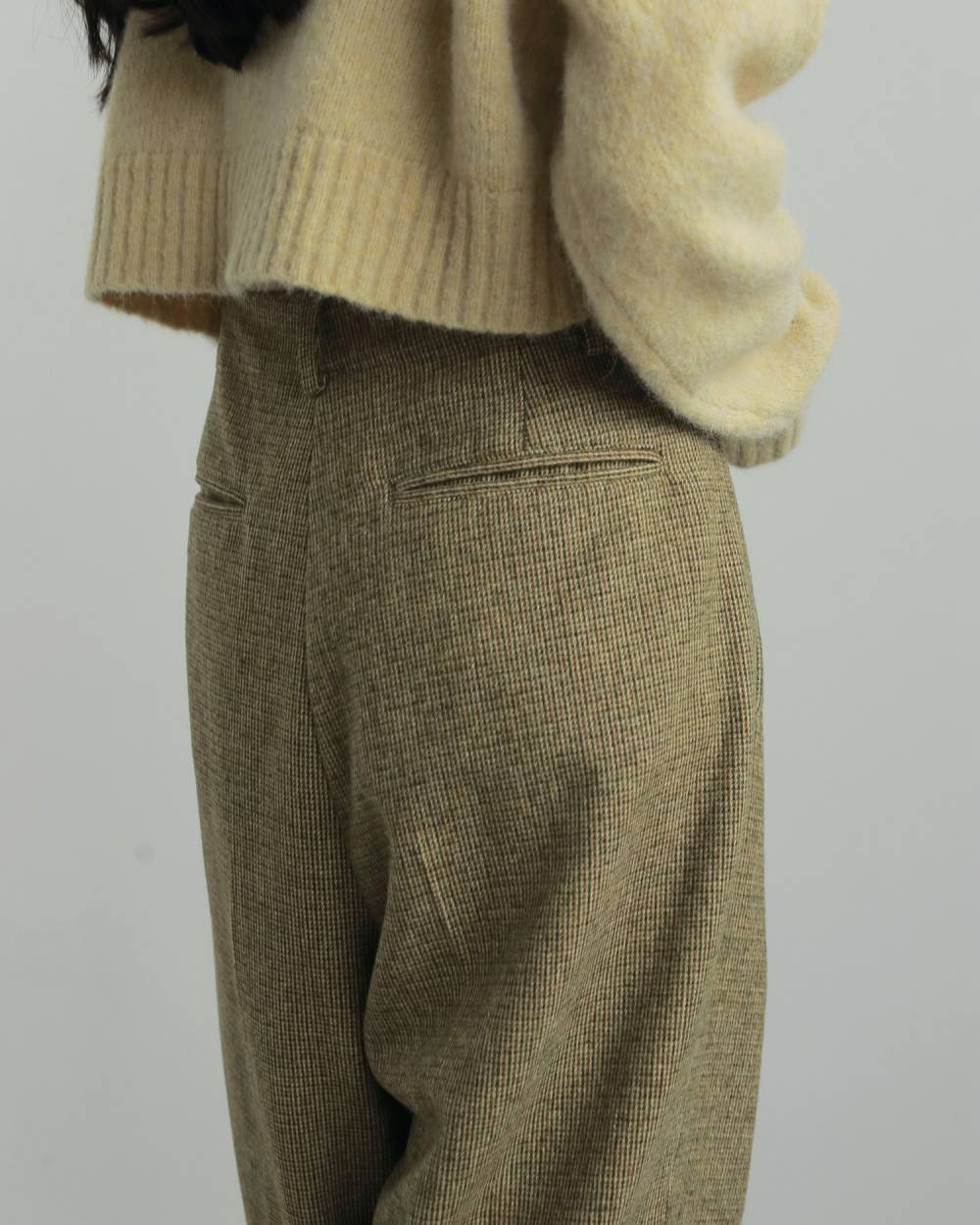 Check Tuck Pants Check Tuck Pants,チェック タックパンツ,62520707,ボトム,パンツ,タックパンツ,チェック,柄,ànuke,アンヌーク,lifes,ライフズ,25aw