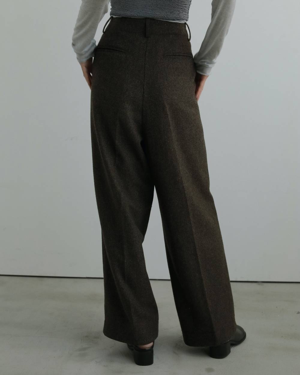 Check Tuck Pants Check Tuck Pants,チェック タックパンツ,62520707,ボトム,パンツ,タックパンツ,チェック,柄,ànuke,アンヌーク,lifes,ライフズ,25aw