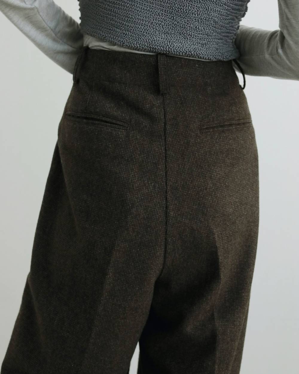 Check Tuck Pants Check Tuck Pants,チェック タックパンツ,62520707,ボトム,パンツ,タックパンツ,チェック,柄,ànuke,アンヌーク,lifes,ライフズ,25aw