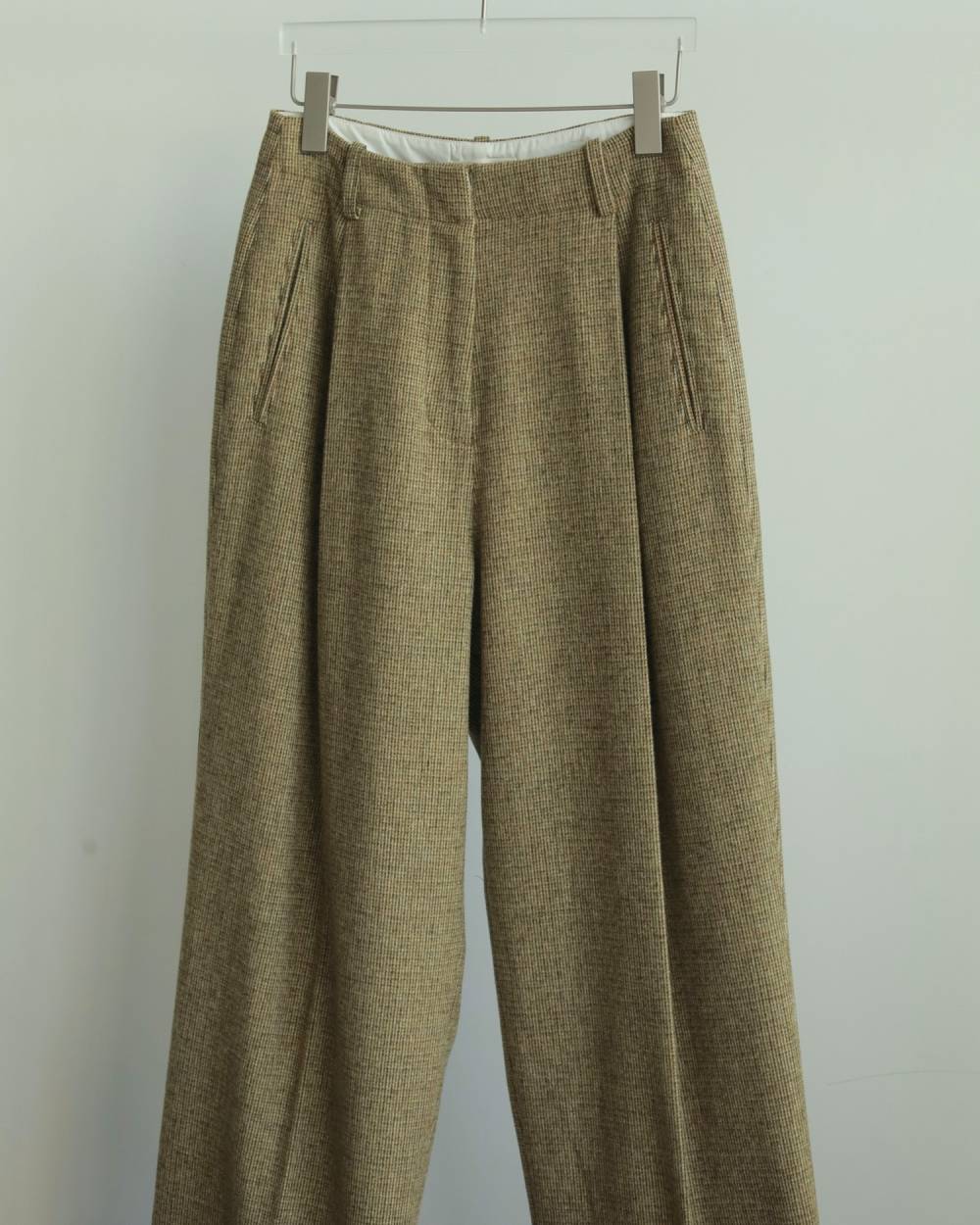 Check Tuck Pants Check Tuck Pants,チェック タックパンツ,62520707,ボトム,パンツ,タックパンツ,チェック,柄,ànuke,アンヌーク,lifes,ライフズ,25aw