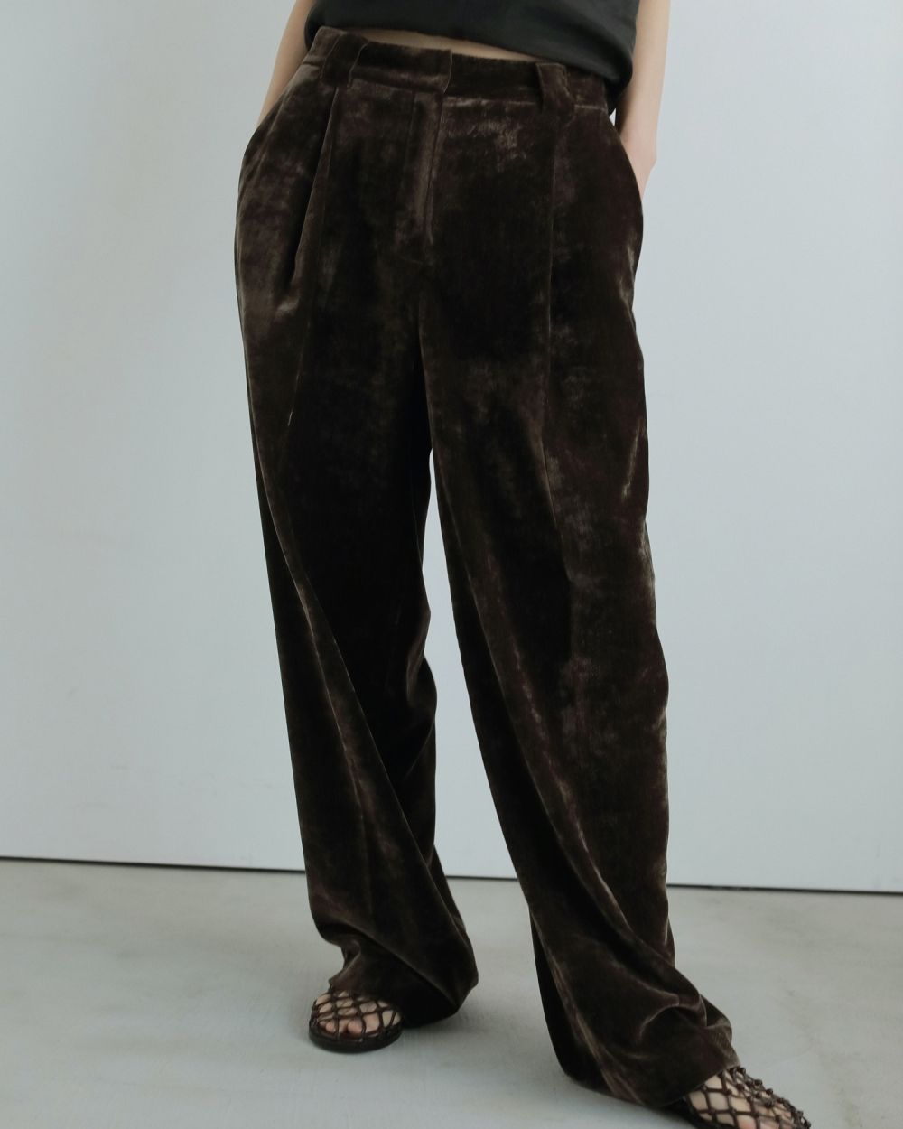 Velvet Wide Pants Velvet Wide Pants,ベルベット ワイド パンツ,62520712,パンツ,PT,ワイドパンツ,ベロア,ànuke,アンヌーク,lifes,ライフズ,25aw