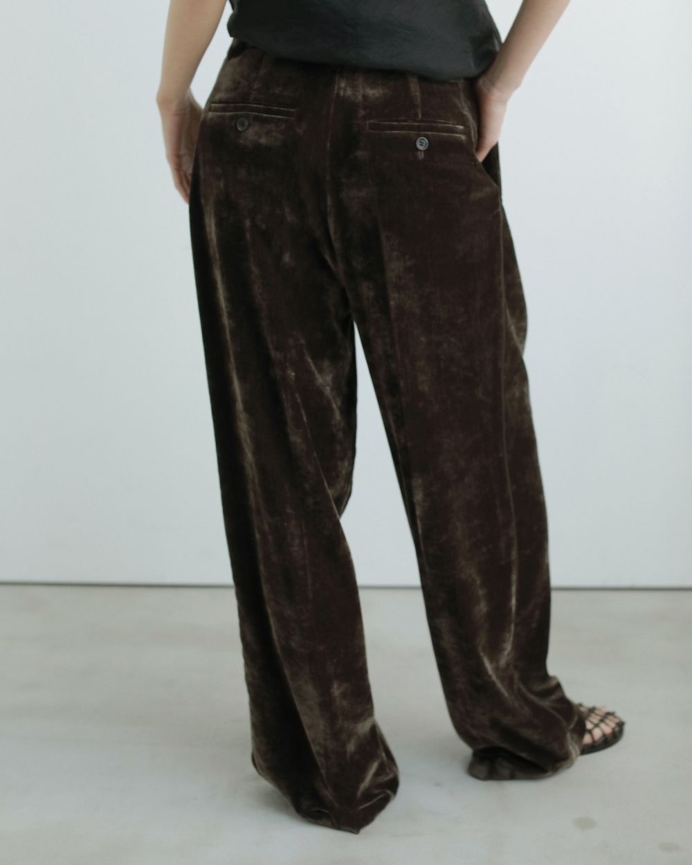 Velvet Wide Pants Velvet Wide Pants,ベルベット ワイド パンツ,62520712,パンツ,PT,ワイドパンツ,ベロア,ànuke,アンヌーク,lifes,ライフズ,25aw