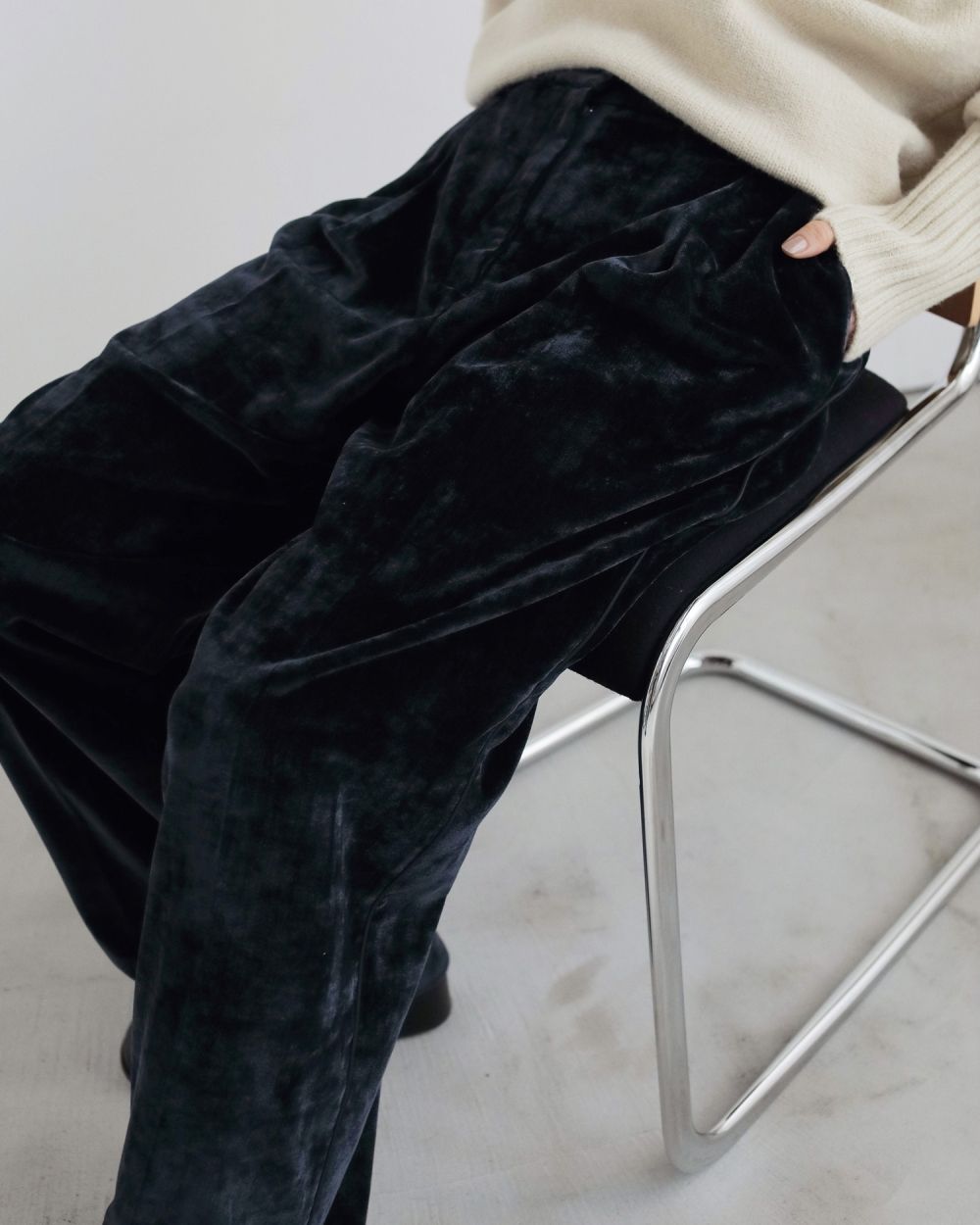 Velvet Wide Pants Velvet Wide Pants,ベルベット ワイド パンツ,62520712,パンツ,PT,ワイドパンツ,ベロア,ànuke,アンヌーク,lifes,ライフズ,25aw