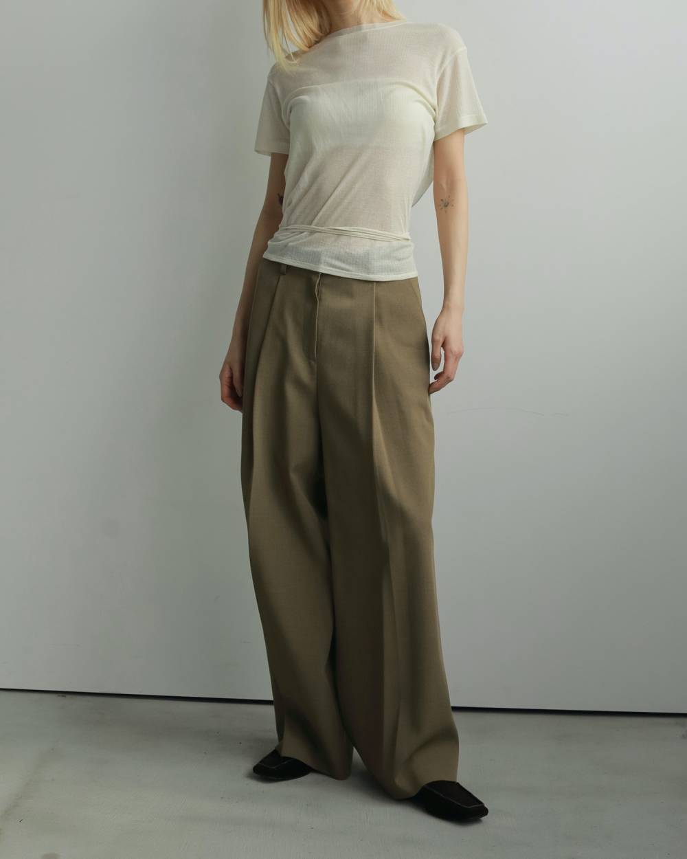 Tuck Pleats Pants Tuck Pleats Pants,タック プリーツ パンツ,62520714,ボトム,パンツ,ワイドパンツ,ànuke,アンヌーク,lifes,ライフズ,25aw