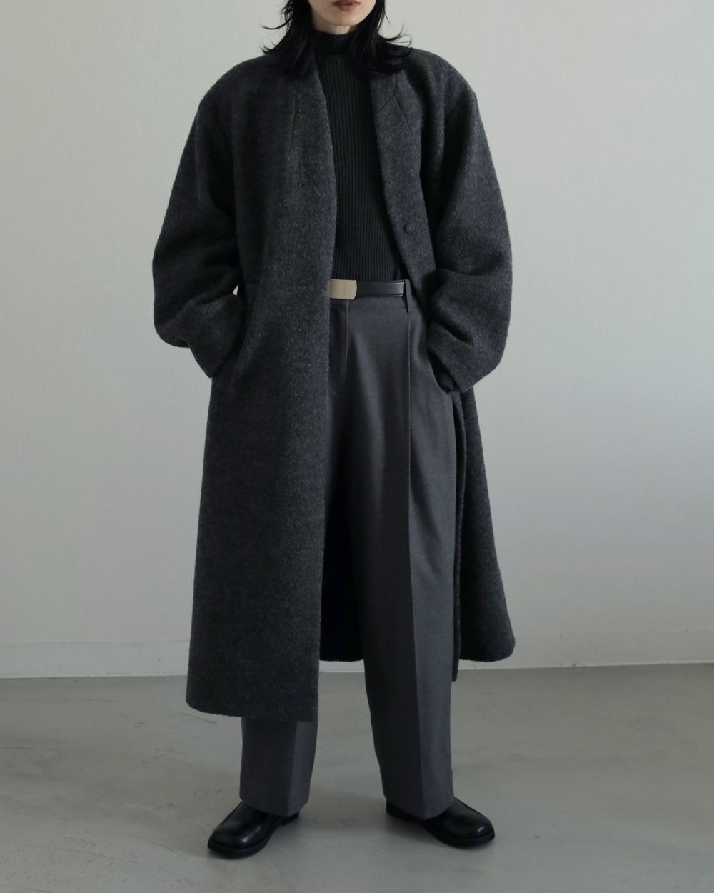 Wool Tuck Pants Wool Tuck Pants,ウールタックパンツ,62520722,ボトム,ウール,タックパンツ,ànuke,アンヌーク,lifes,ライフズ,25aw