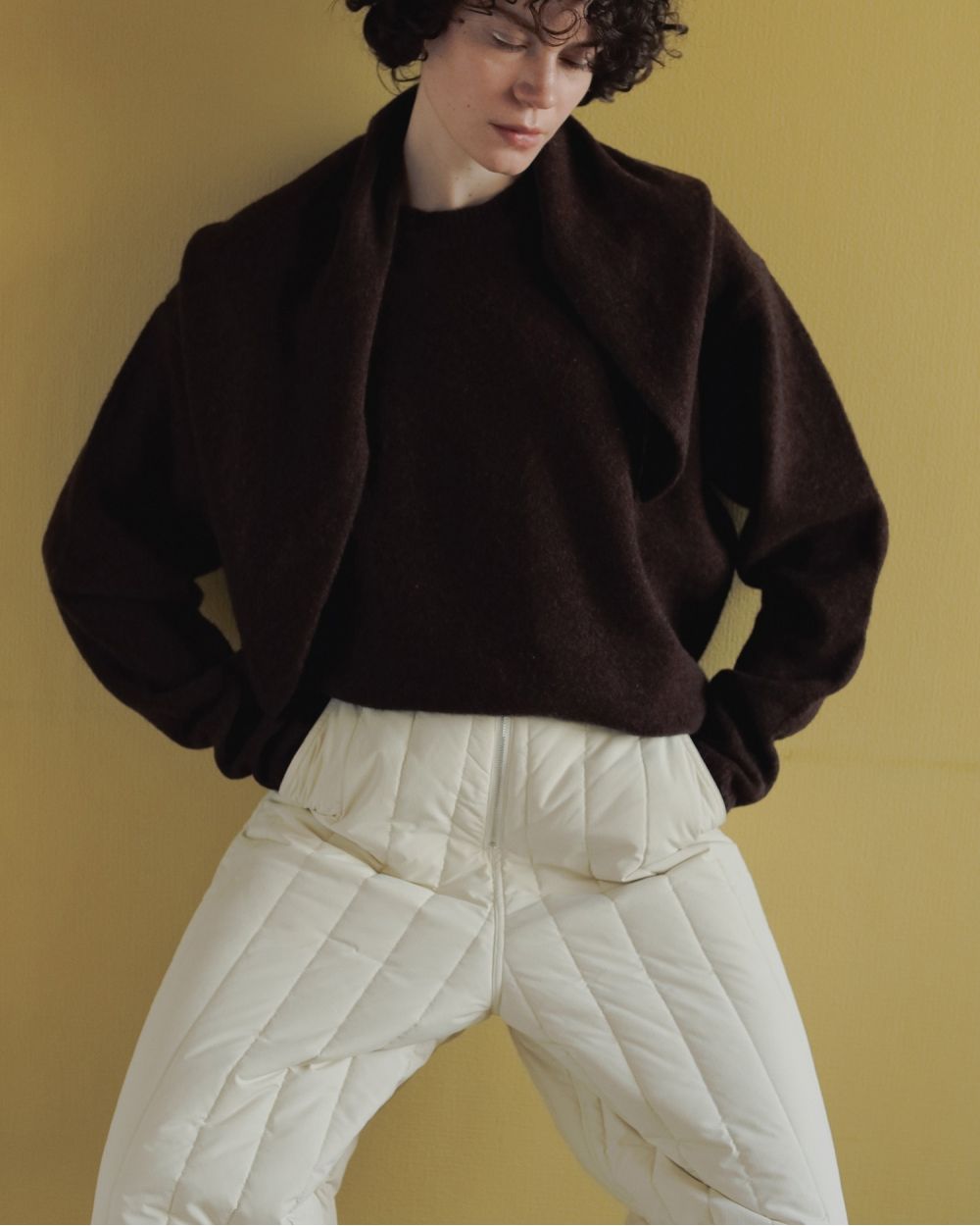 Padding Loose Pants Padding Loose Pants,パディングルーズパンツ,62520723,ボトム,パンツ,ワイドパンツ,中綿,キルティング,ànuke,アンヌーク,lifes,ライフズ,25aw