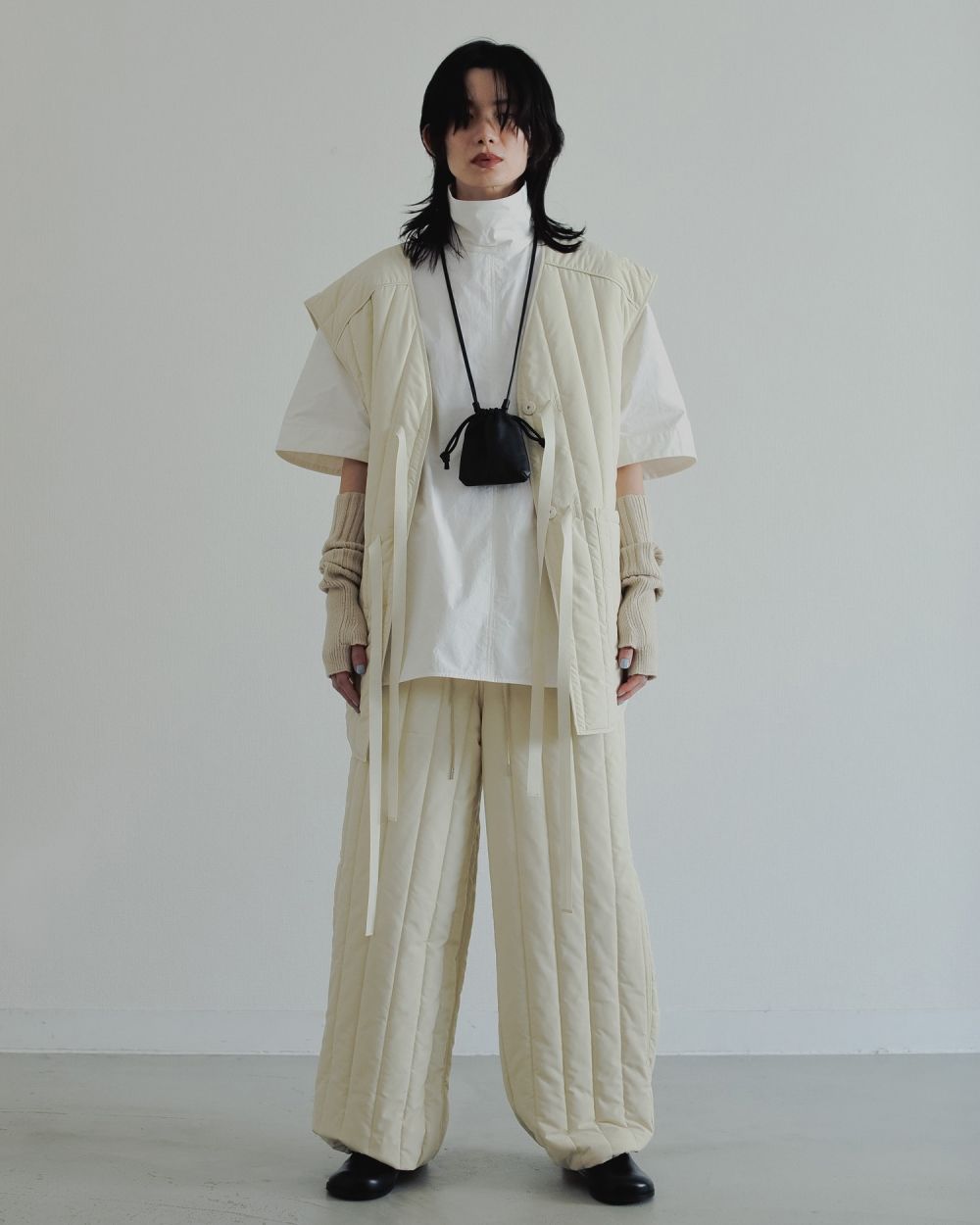 Padding Loose Pants Padding Loose Pants,パディングルーズパンツ,62520723,ボトム,パンツ,ワイドパンツ,中綿,キルティング,ànuke,アンヌーク,lifes,ライフズ,25aw