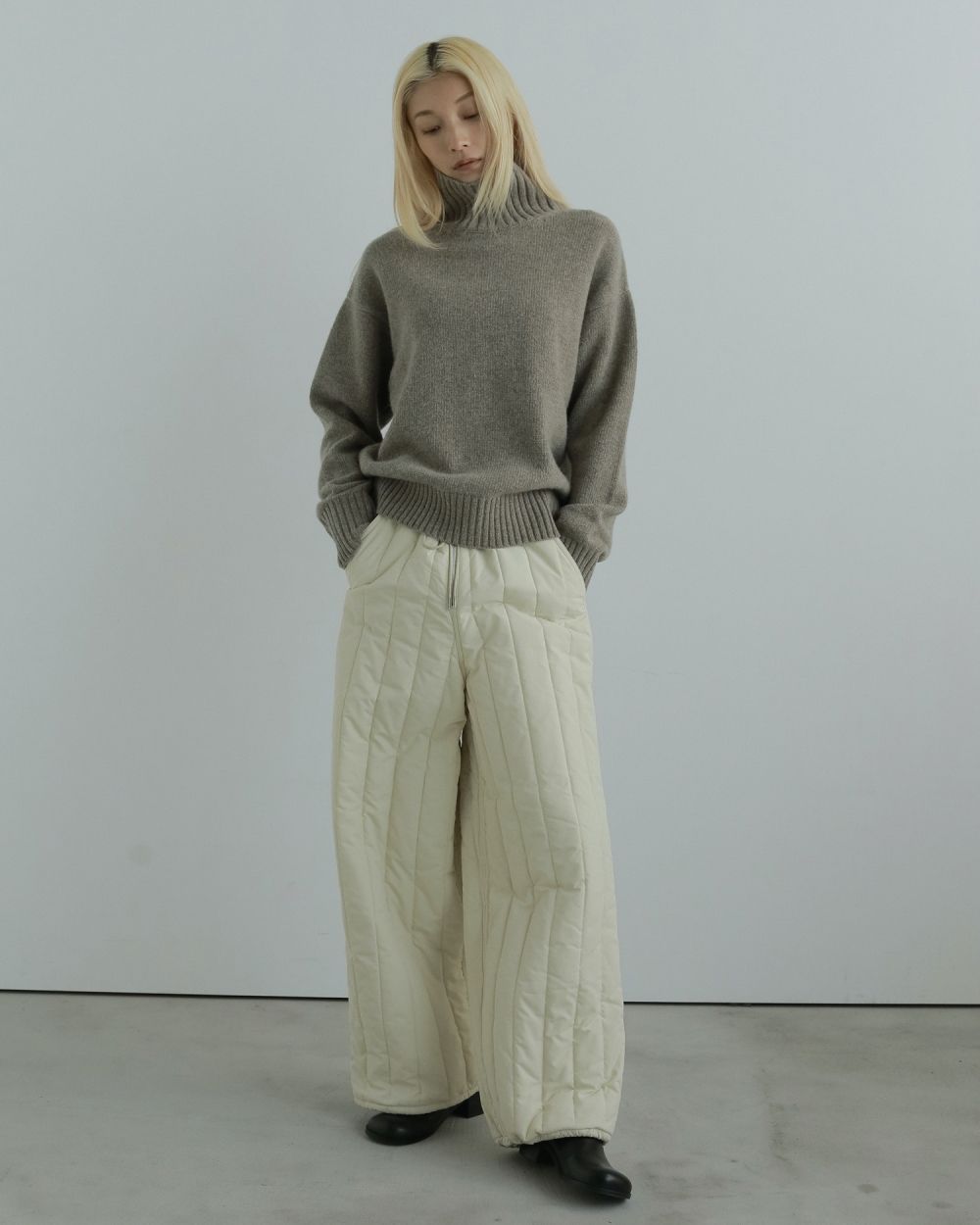 Padding Loose Pants Padding Loose Pants,パディングルーズパンツ,62520723,ボトム,パンツ,ワイドパンツ,中綿,キルティング,ànuke,アンヌーク,lifes,ライフズ,25aw