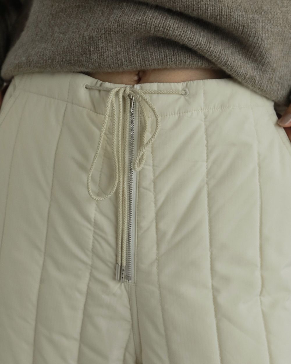 Padding Loose Pants Padding Loose Pants,パディングルーズパンツ,62520723,ボトム,パンツ,ワイドパンツ,中綿,キルティング,ànuke,アンヌーク,lifes,ライフズ,25aw