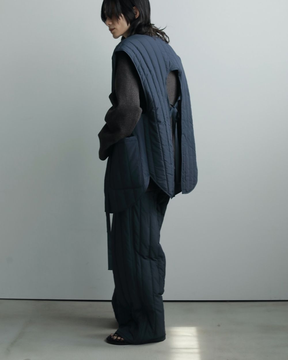 Padding Loose Pants Padding Loose Pants,パディングルーズパンツ,62520723,ボトム,パンツ,ワイドパンツ,中綿,キルティング,ànuke,アンヌーク,lifes,ライフズ,25aw