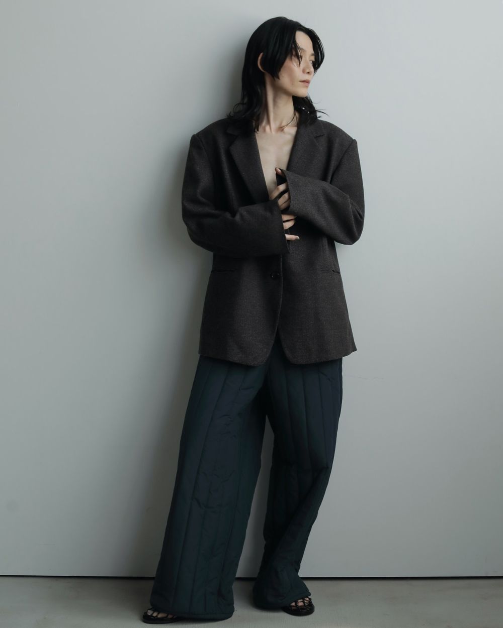 Padding Loose Pants Padding Loose Pants,パディングルーズパンツ,62520723,ボトム,パンツ,ワイドパンツ,中綿,キルティング,ànuke,アンヌーク,lifes,ライフズ,25aw