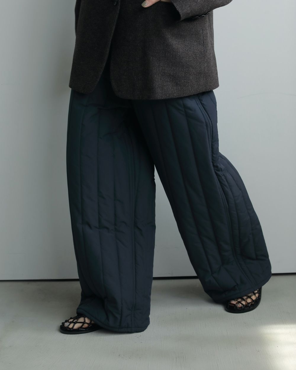 Padding Loose Pants Padding Loose Pants,パディングルーズパンツ,62520723,ボトム,パンツ,ワイドパンツ,中綿,キルティング,ànuke,アンヌーク,lifes,ライフズ,25aw
