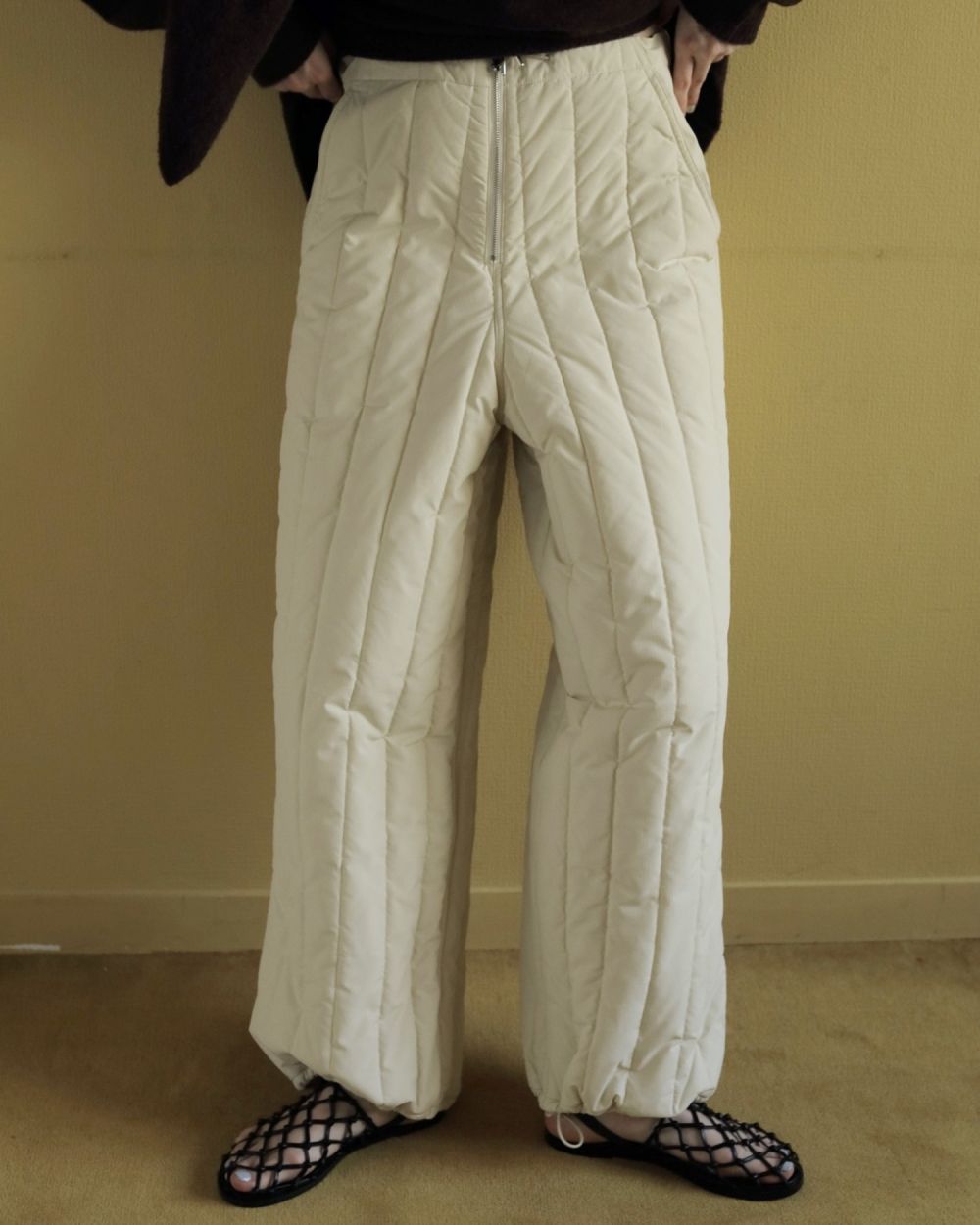 Padding Loose Pants Padding Loose Pants,パディングルーズパンツ,62520723,ボトム,パンツ,ワイドパンツ,中綿,キルティング,ànuke,アンヌーク,lifes,ライフズ,25aw