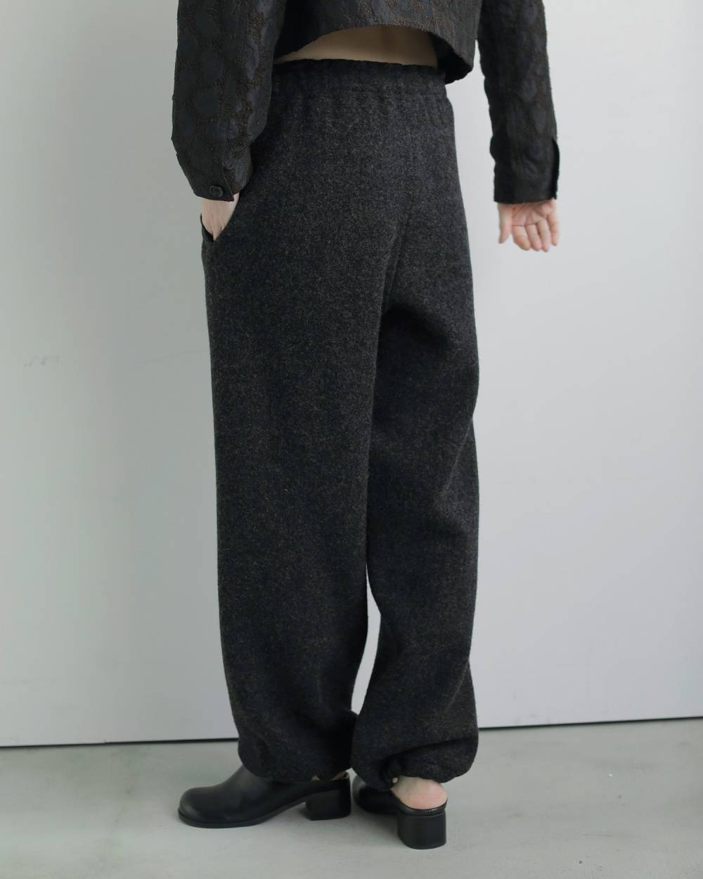 Wool Drawstring Pants Wool Drawstring Pants,ウール ドローストリング パンツ,62520725,パンツ,ボトム,ウール,毛,ドロストパンツ,ànuke,アンヌーク,lifes,ライフズ,25aw