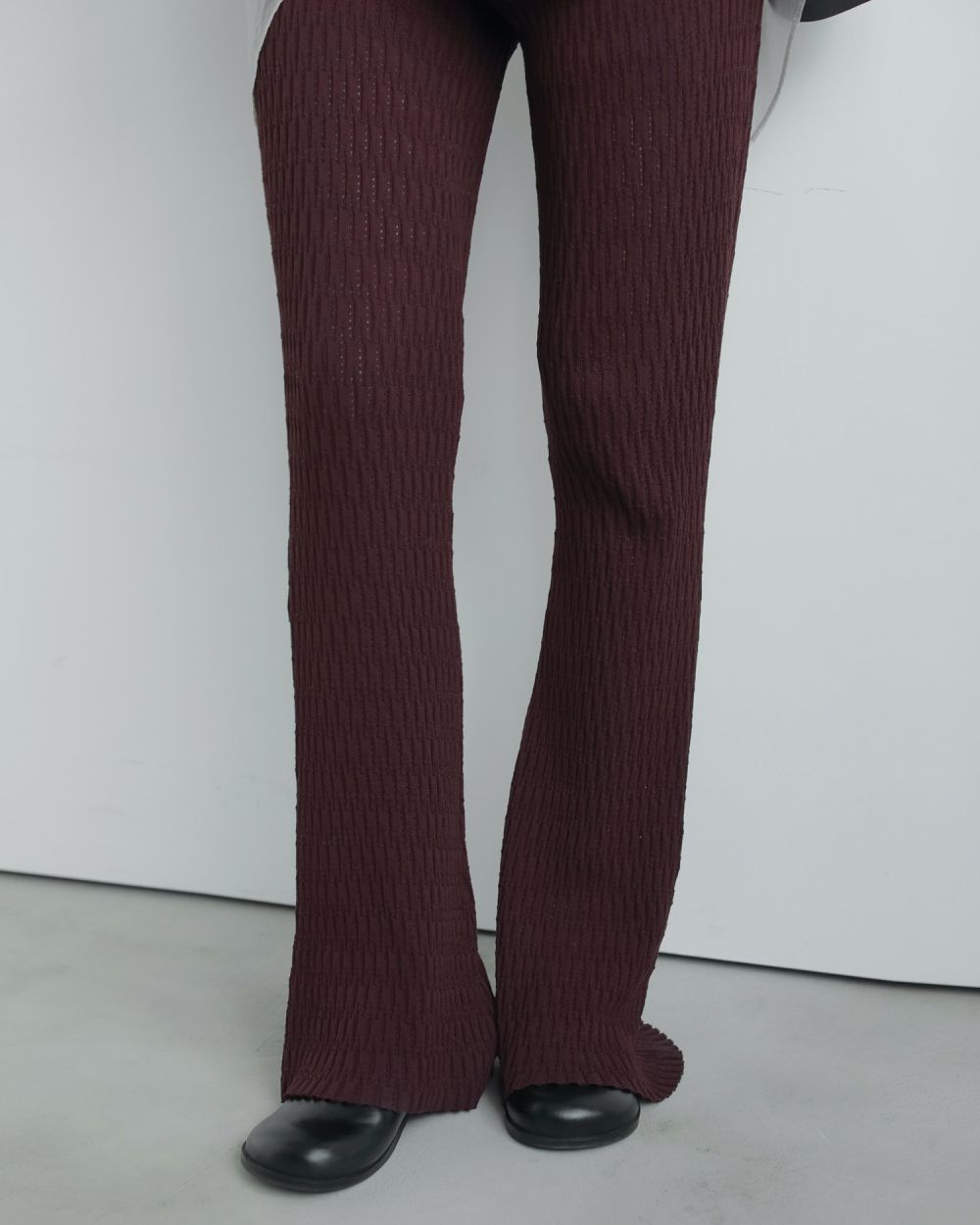 Knit Flare Leggings Knit Flare Leggings,ニット フレア レギンス,62520727,レギンス,ボトム,パンツ,ニット,ニットパンツ,フレア,ànuke,アンヌーク,lifes,ライフズ,25aw