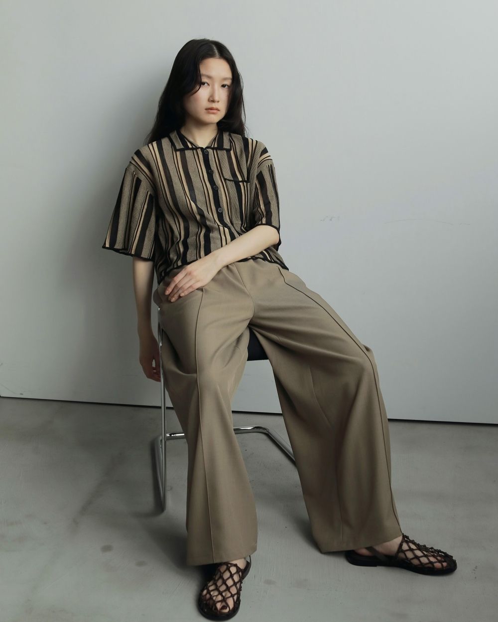 Pintuck Wide Pants  Pintuck Wide Pants,ピンタックワイドパンツ,62520730,ボトム,パンツ,ワイドパンツ,ànuke,アンヌーク,lifes,ライフズ,25aw