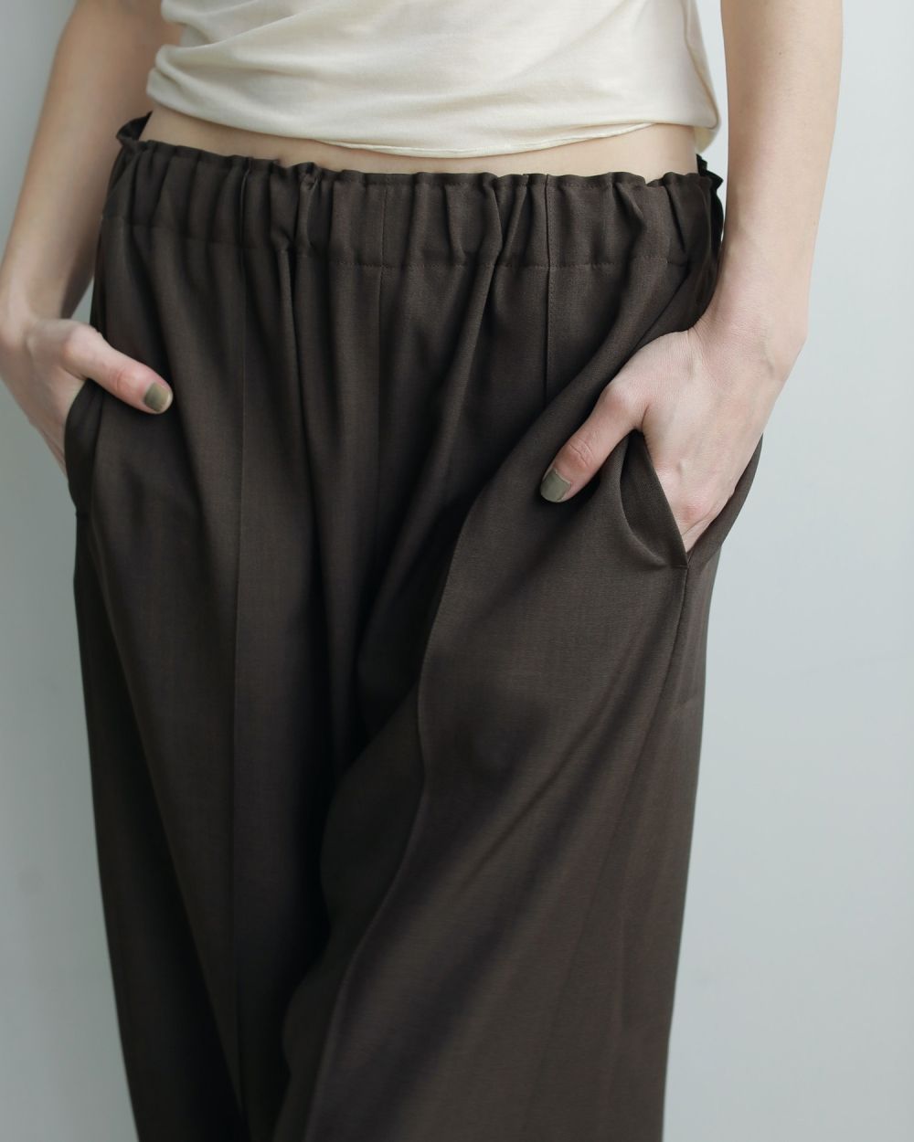 パンツ motokitanaka 4tuck wide pants motoki tanaka / 4tac wide pants / bahariye black - veje