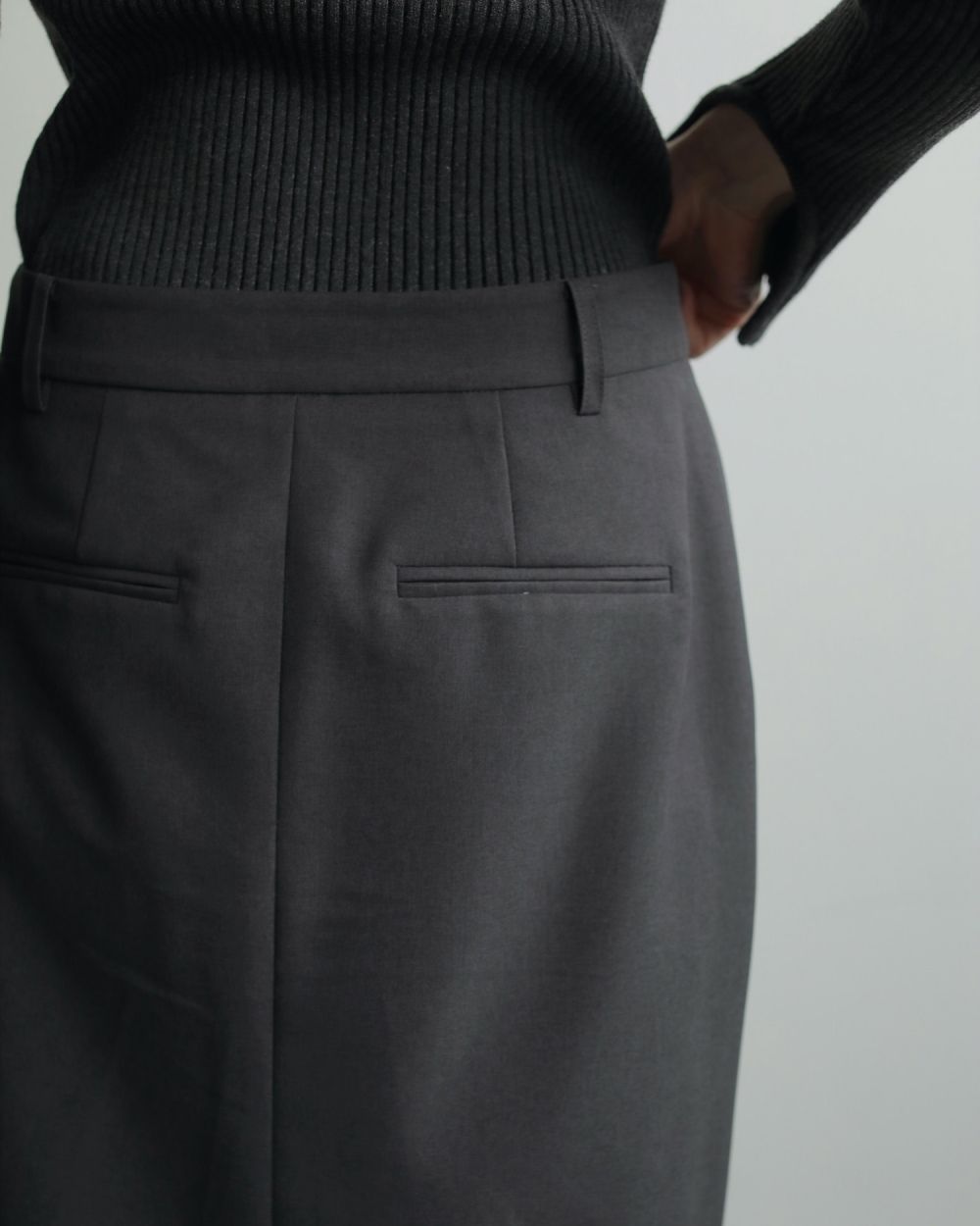 Heather Stretch Middleskirt Heather Stretch Middleskirt,ヘザーストレッチミドルスカート,62520801,ボトム,ミドル丈,スカート,ànuke,アンヌーク,lifes,ライフズ,25aw