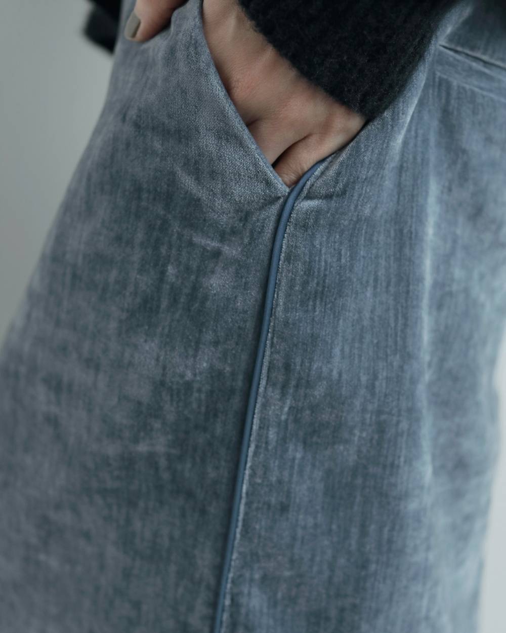 Velvet Straight Skirt Velvet Straight Skirt,ベルベット ストレート スカート,62520803,ボトム,スカート,ベルベット素材,ànuke,アンヌーク,lifes,ライフズ,25aw