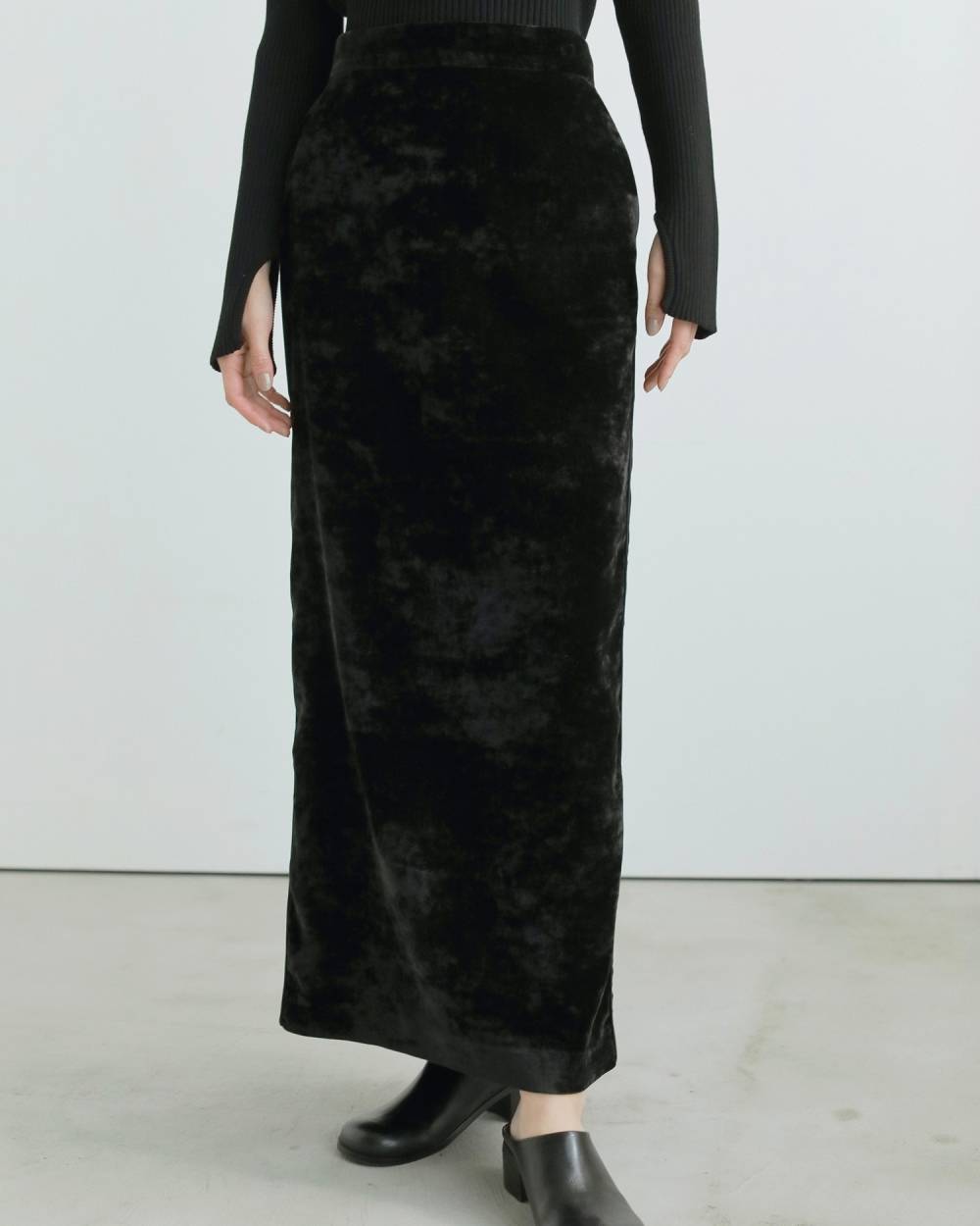 Velvet Straight Skirt Velvet Straight Skirt,ベルベット ストレート スカート,62520803,ボトム,スカート,ベルベット素材,ànuke,アンヌーク,lifes,ライフズ,25aw