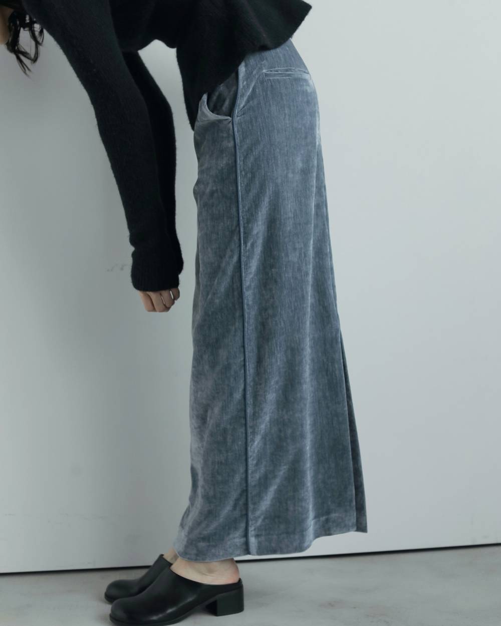 Velvet Straight Skirt Velvet Straight Skirt,ベルベット ストレート スカート,62520803,ボトム,スカート,ベルベット素材,ànuke,アンヌーク,lifes,ライフズ,25aw