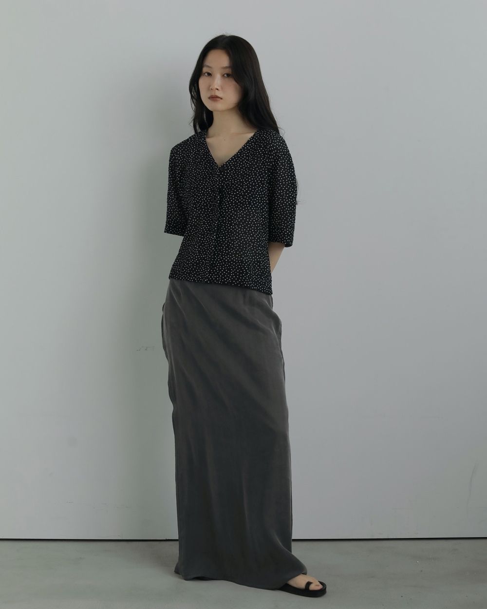 アンドシェルム　スカート ànuke online store（アンヌーク） / Mellow Maxi SkirtMellow