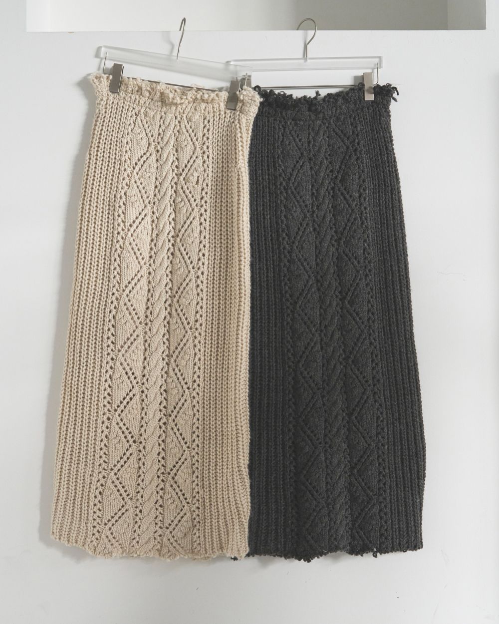 Cable Knit Skirt Cable Knit Skirt,ケーブルニットスカート,62520805,スカート,ニットスカート,ボトム,ànuke,アンヌーク,lifes,ライフズ,25aw