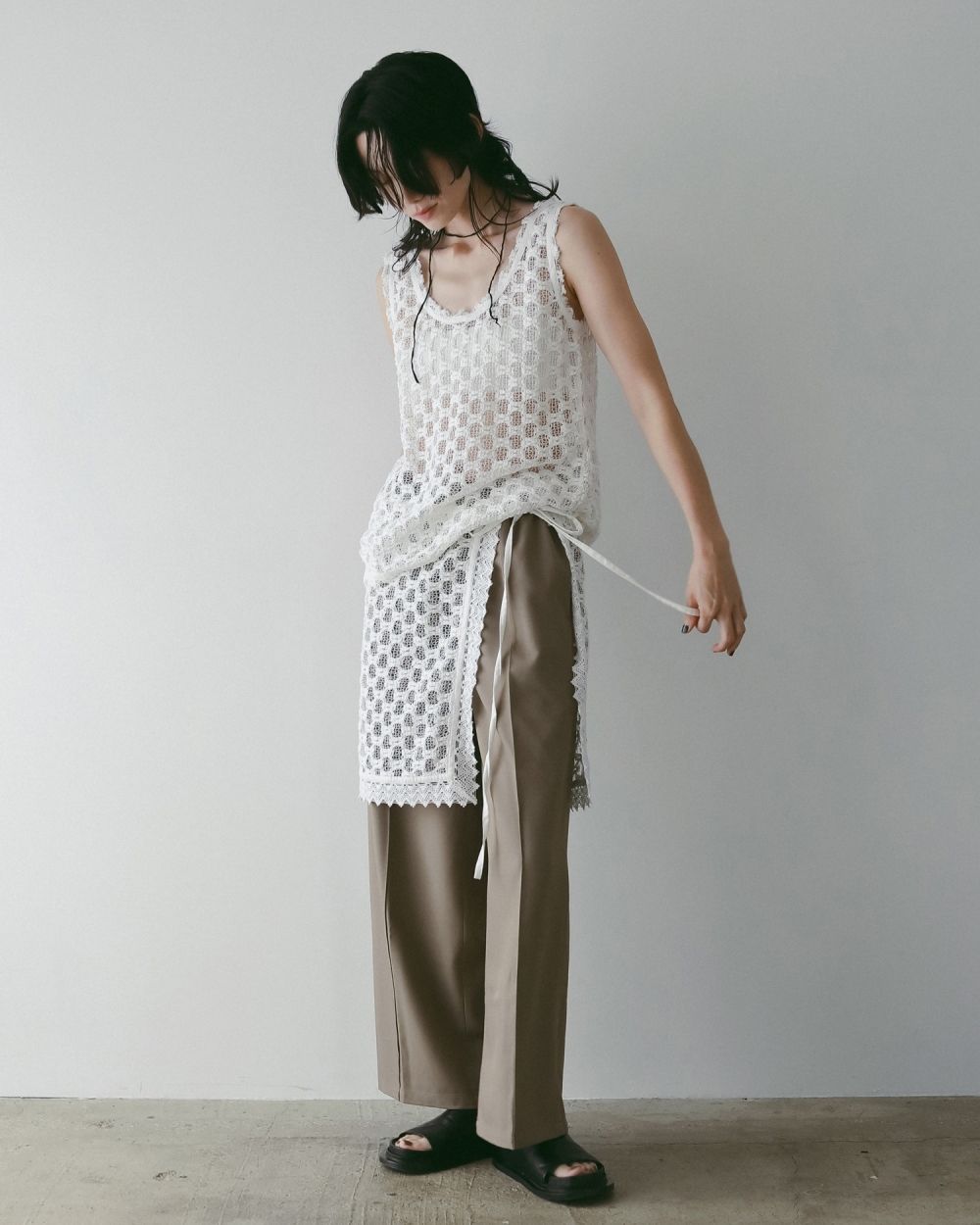 【お値下げ中】ruimeme piping lace skirt ànuke online store（アンヌーク） / Lace Wrap SkirtLace Wrap