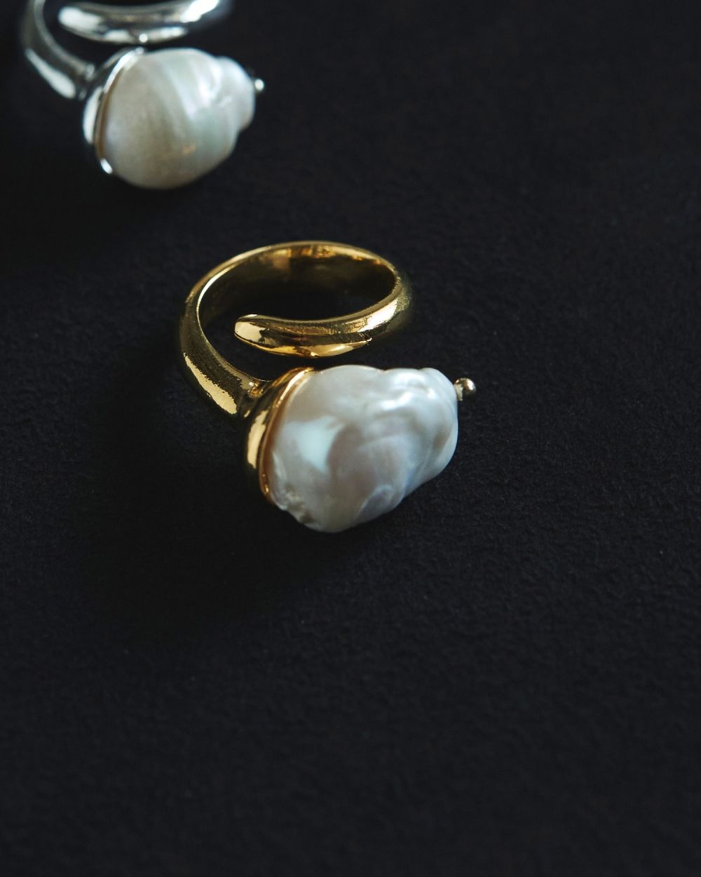 Baroque Pearl Ring Baroque Pearl Ring,バロック パール リング,62520901,アクセ,アクセサリー,リング,ànuke,アンヌーク,lifes,ライフズ,25aw
