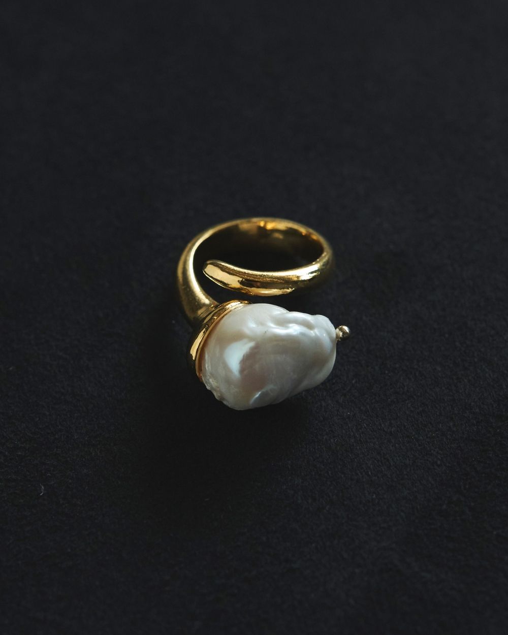 Baroque Pearl Ring Baroque Pearl Ring,バロック パール リング,62520901,アクセ,アクセサリー,リング,ànuke,アンヌーク,lifes,ライフズ,25aw