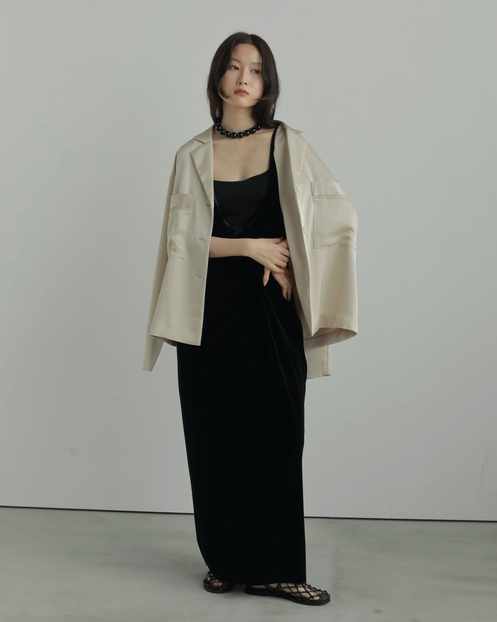 新品 anuke Volume Blackball Necklace ànuke online store（アンヌーク） / Volume Blackball