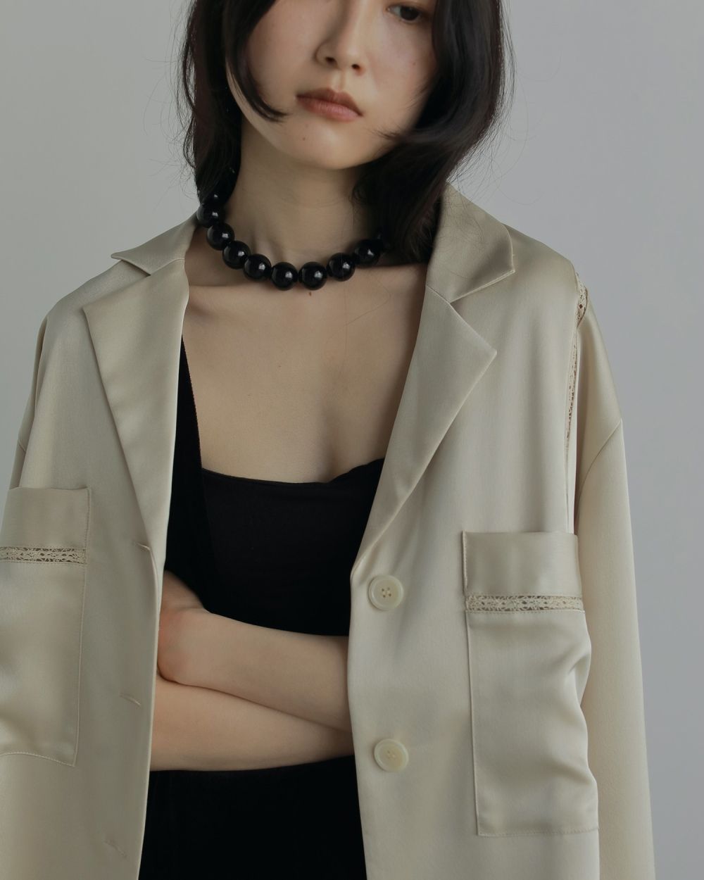 新品 anuke Volume Blackball Necklace ànuke online store（アンヌーク） / Volume Blackball