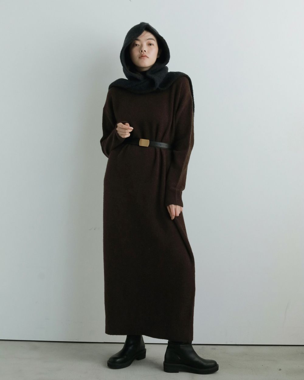 Boucle Knit Hoodie Boucle Knit Hoodie,ブークレニットフーディー,62521001,ニット,フード,小物,グッズ,ànuke,アンヌーク,lifes,ライフズ,25aw