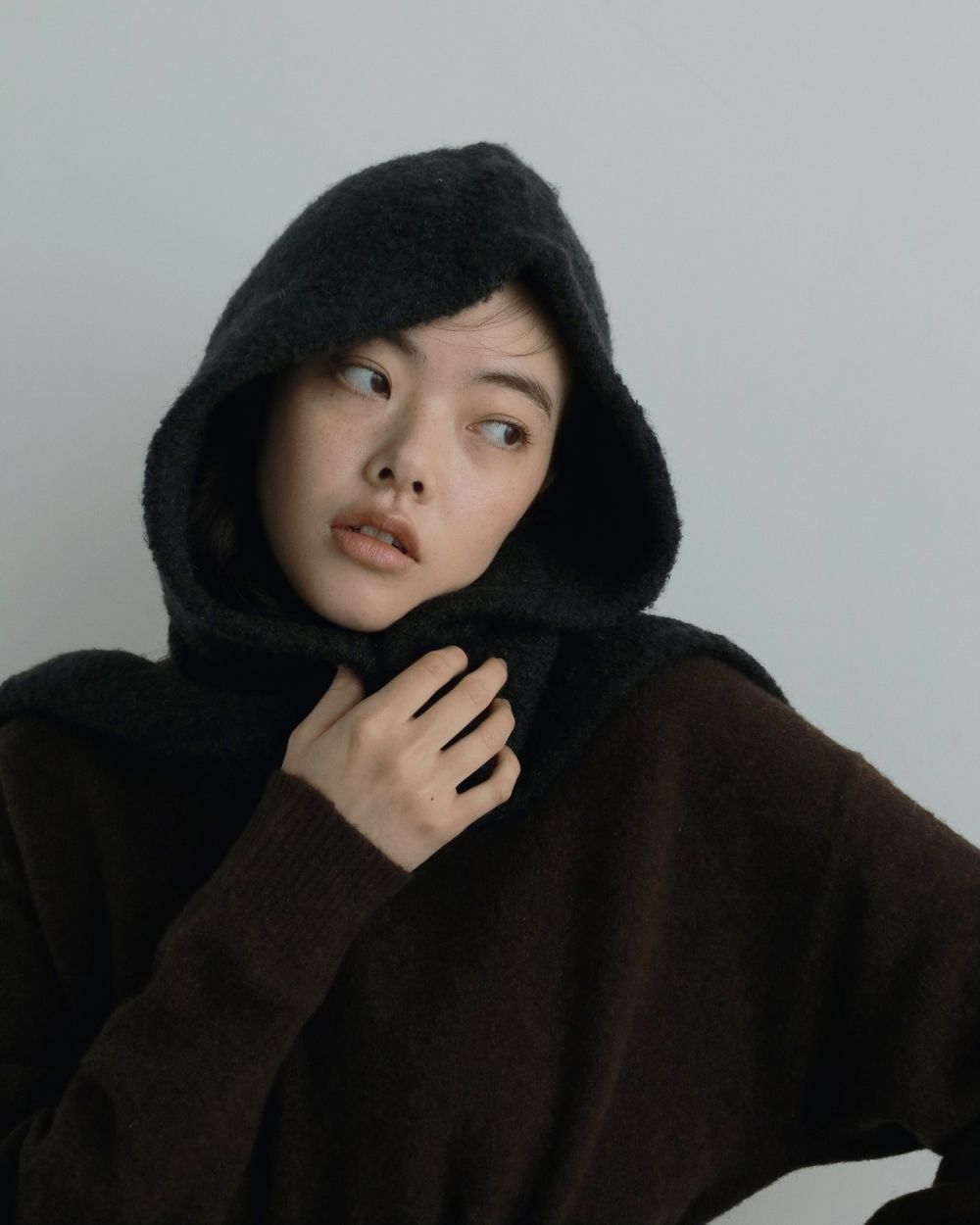 Boucle Knit Hoodie Boucle Knit Hoodie,ブークレニットフーディー,62521001,ニット,フード,小物,グッズ,ànuke,アンヌーク,lifes,ライフズ,25aw