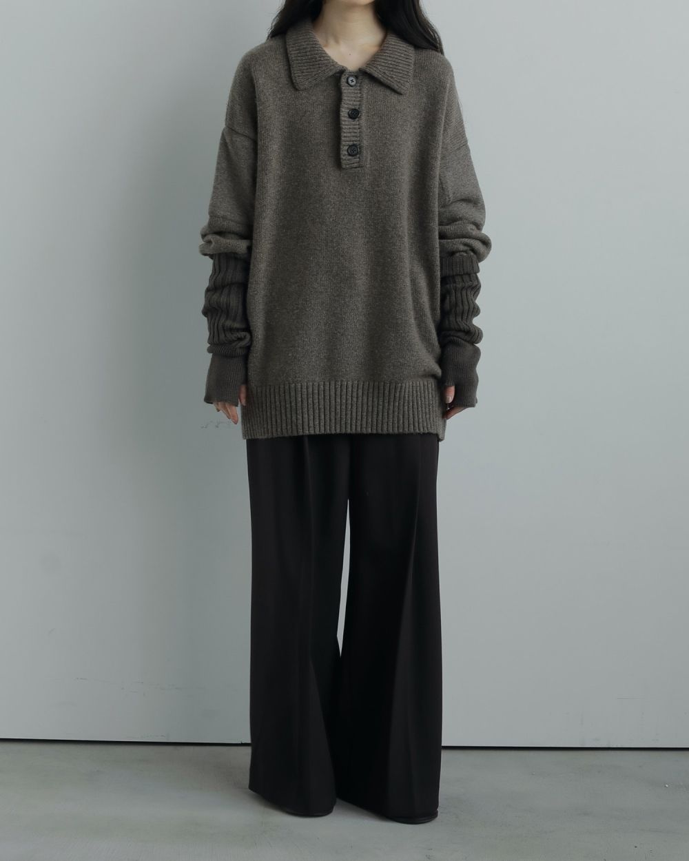 Rib Knit Armwarmers Rib Knit Armwarmers,リブニットアームウォーマー,62521002,グッズ,小物,手袋,アームウォーマー,ニット,ànuke,アンヌーク,lifes,ライフズ,25aw