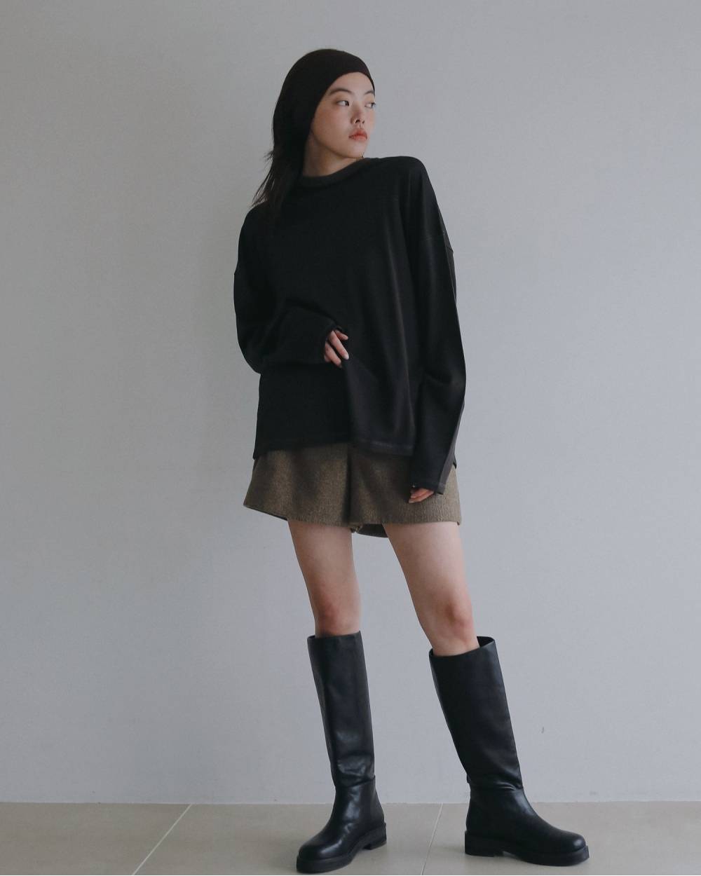 Ecoleather Long Boots Ecoleather Long Boots,エコレザーロングブーツ,62521007,ブーツ,靴,シューズ,ロングブーツ,ànuke,アンヌーク,lifes,ライフズ,25aw