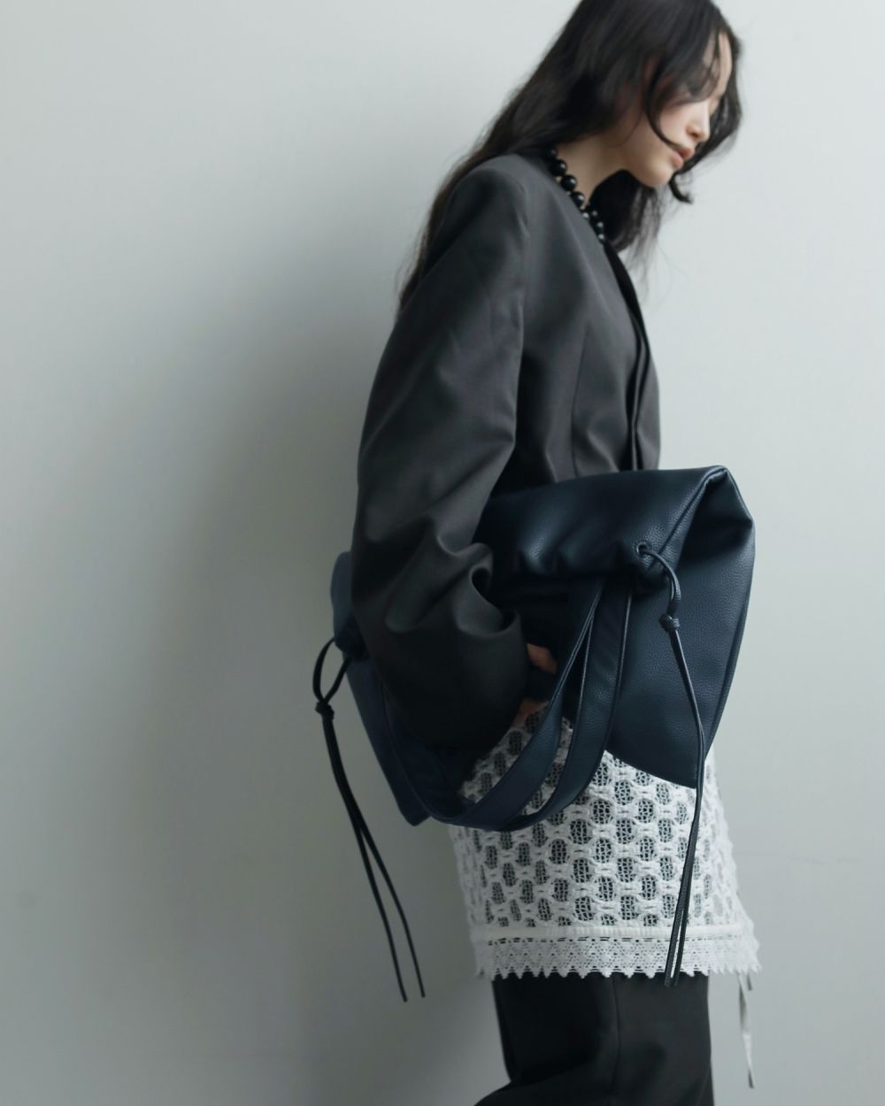 Soft Ecoleather Tote Soft Ecoleather Tote,ソフト エコレザー トート,62521009,バッグ,バック,BAG,小物,グッズ,トートバッグ,トート,ànuke,アンヌーク,lifes,ライフズ,25aw